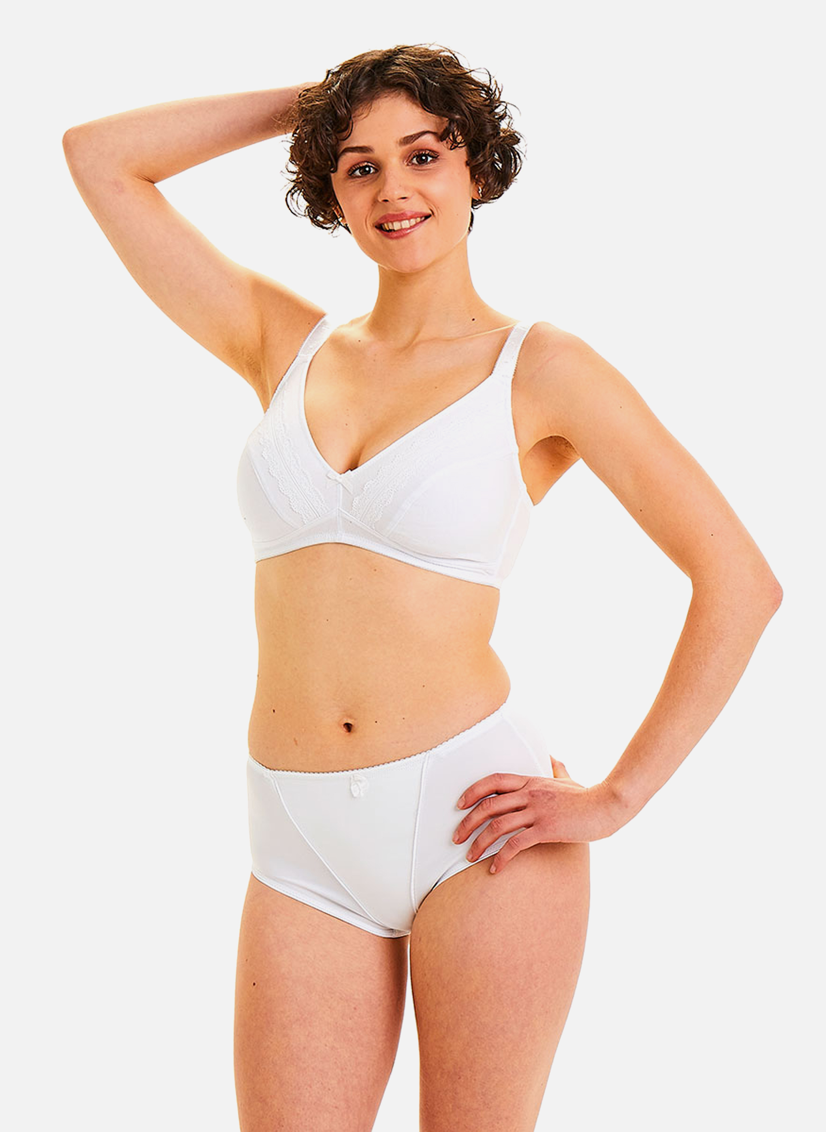 Culottes Culotte gainante blanche Galbante femme blanc Pomm'Poire Culottes Culotte gainante blanche Galbante femme blanc Blanc