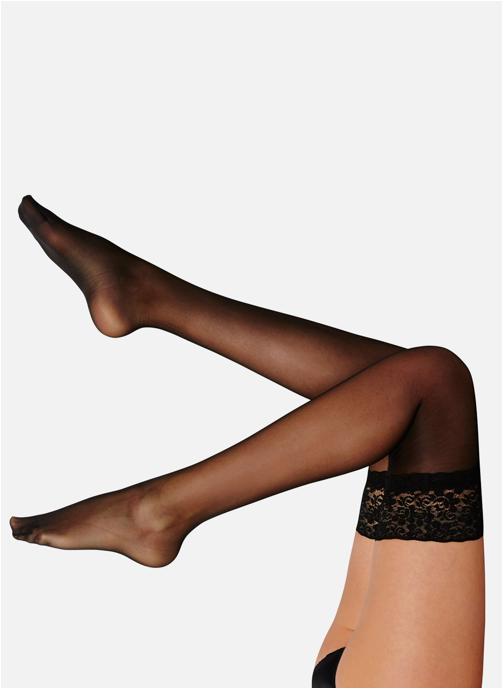Pomm'Poire Collants transparents Bas noir Fantasia femme noir