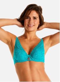 Brassières Soutien-gorge ampliforme coque moulée turquoise Royaume femme bleu
