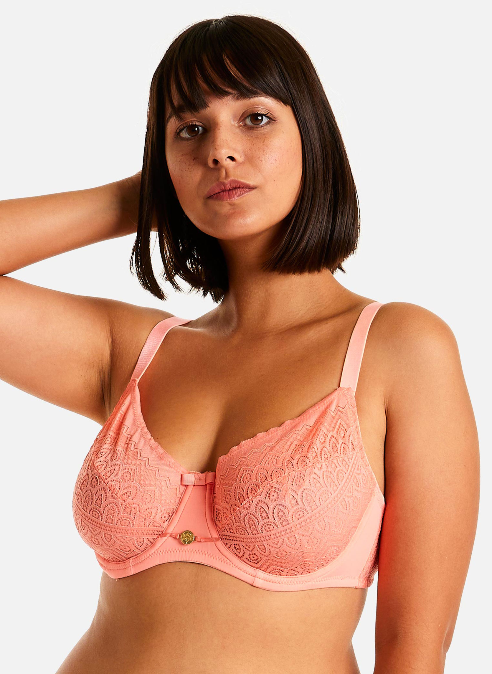 Brassières Soutien-gorge à armatures rose Gaufrette femme orange Pomm'Poire Brassières Soutien-gorge à armatures rose Gaufrette femme orange Orange