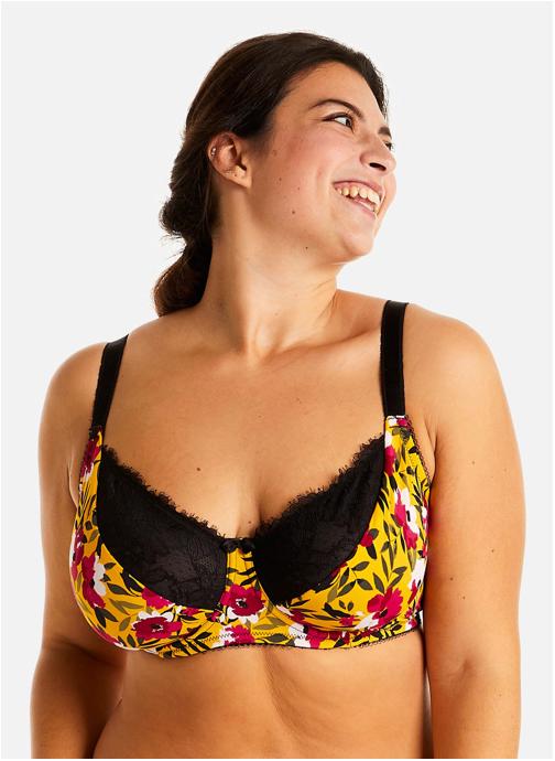 Pomm'Poire Brassières Soutien-gorge à armatures grand maintien jaune Shaker femme jaune