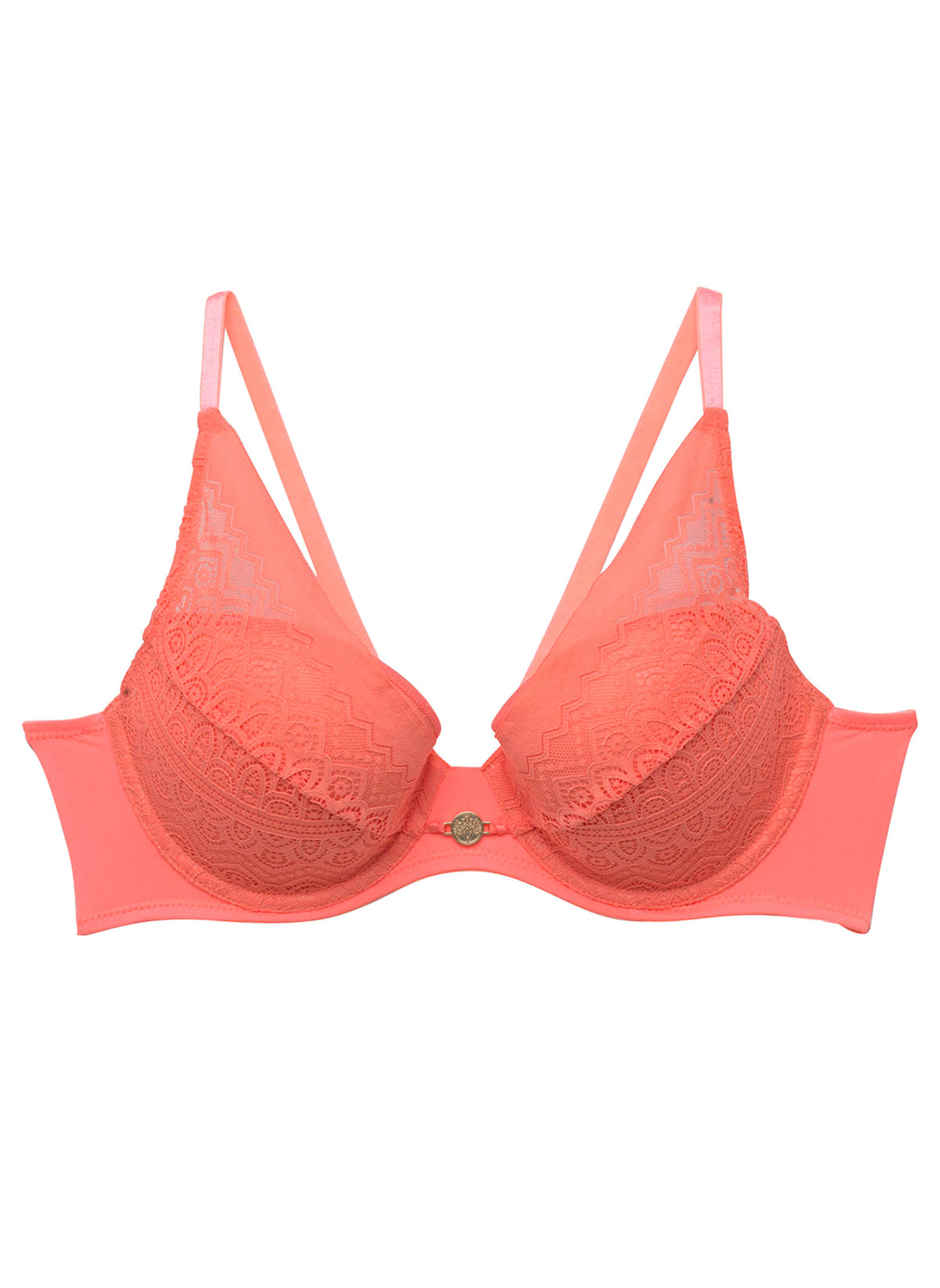 Brassières Soutien-gorge ampliforme coque moulée rose Gaufrette femme orange Pomm'Poire Brassières Soutien-gorge ampliforme coque moulée rose Gaufrette femme orange Orange