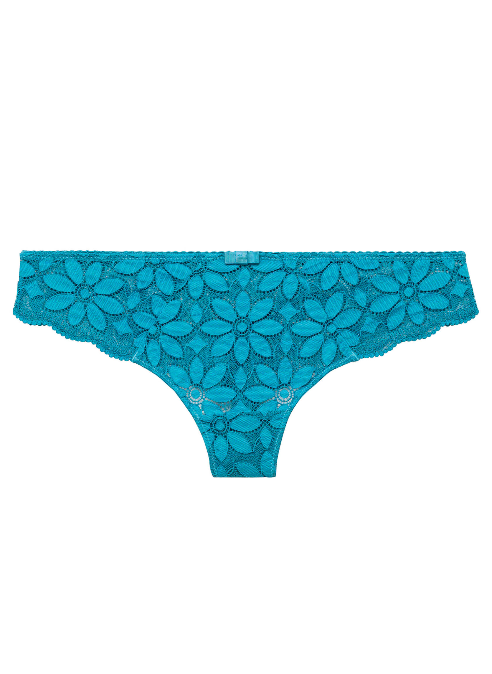 Culottes Tanga turquoise Fossette femme bleu Pomm'Poire Culottes Tanga turquoise Fossette femme bleu Bleu