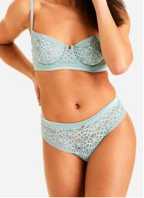 Culottes Shorty tanga vert Madeleine femme vert Camille Cerf & Pomm'Poire Culottes Shorty tanga vert Madeleine femme vert Vert