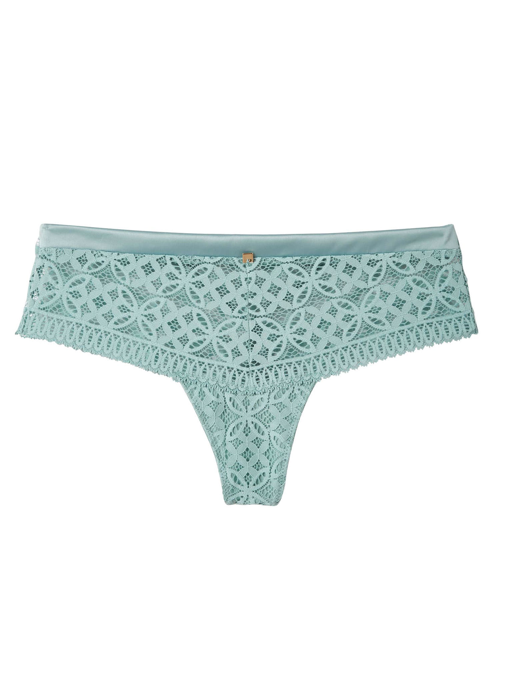 Culottes Shorty tanga vert Madeleine femme vert Camille Cerf & Pomm'Poire Culottes Shorty tanga vert Madeleine femme vert Vert