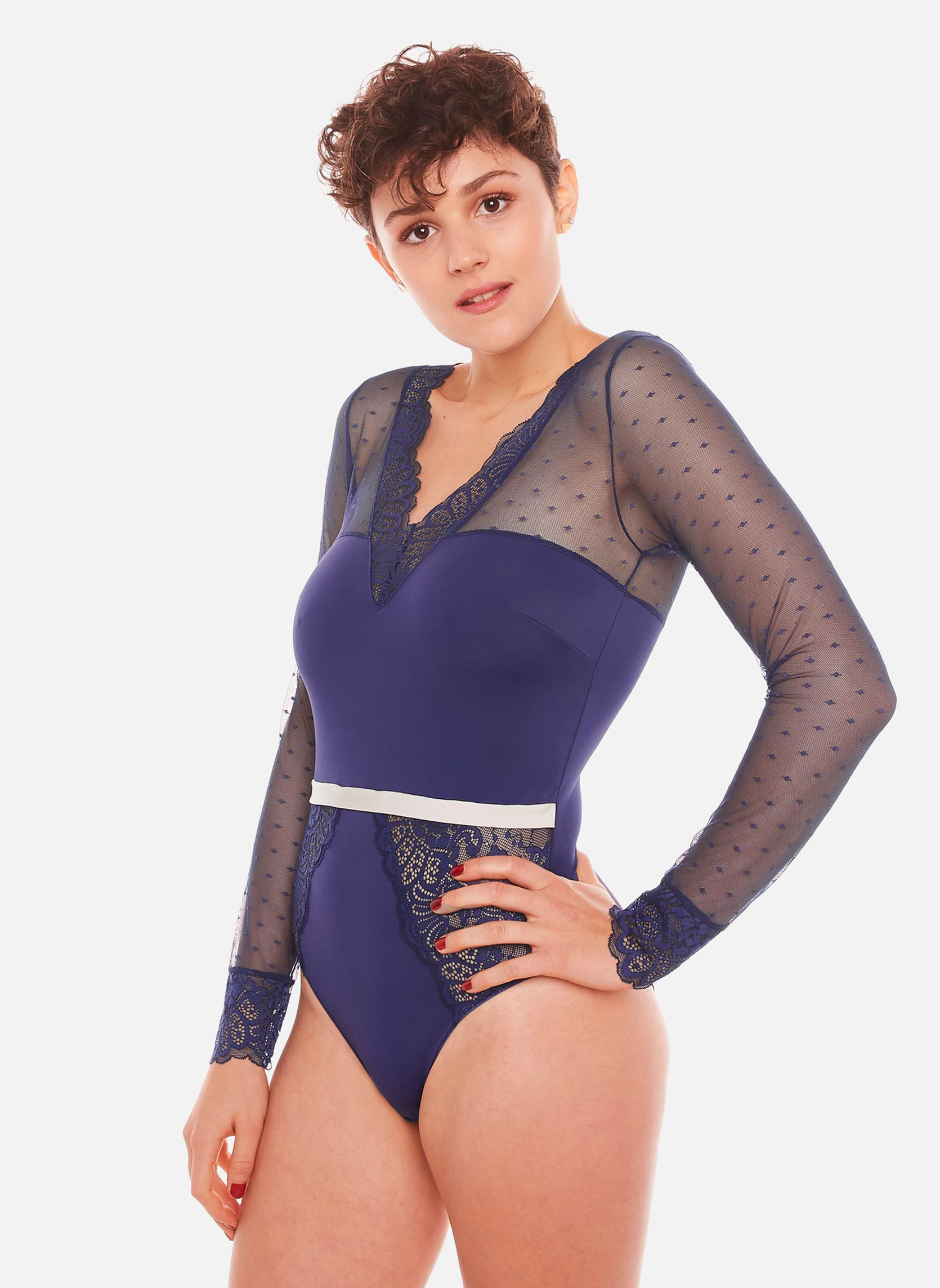 Brassières Bodytanga marine ADN femme bleu Pomm'Poire Brassières Bodytanga marine ADN femme bleu Bleu