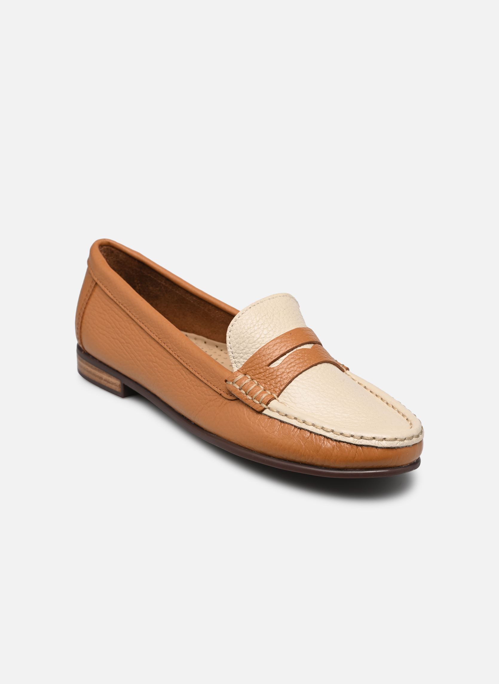 Mocassins Giraphon femme marron Georgia Rose Soft Mocassins Giraphon femme marron Cognac