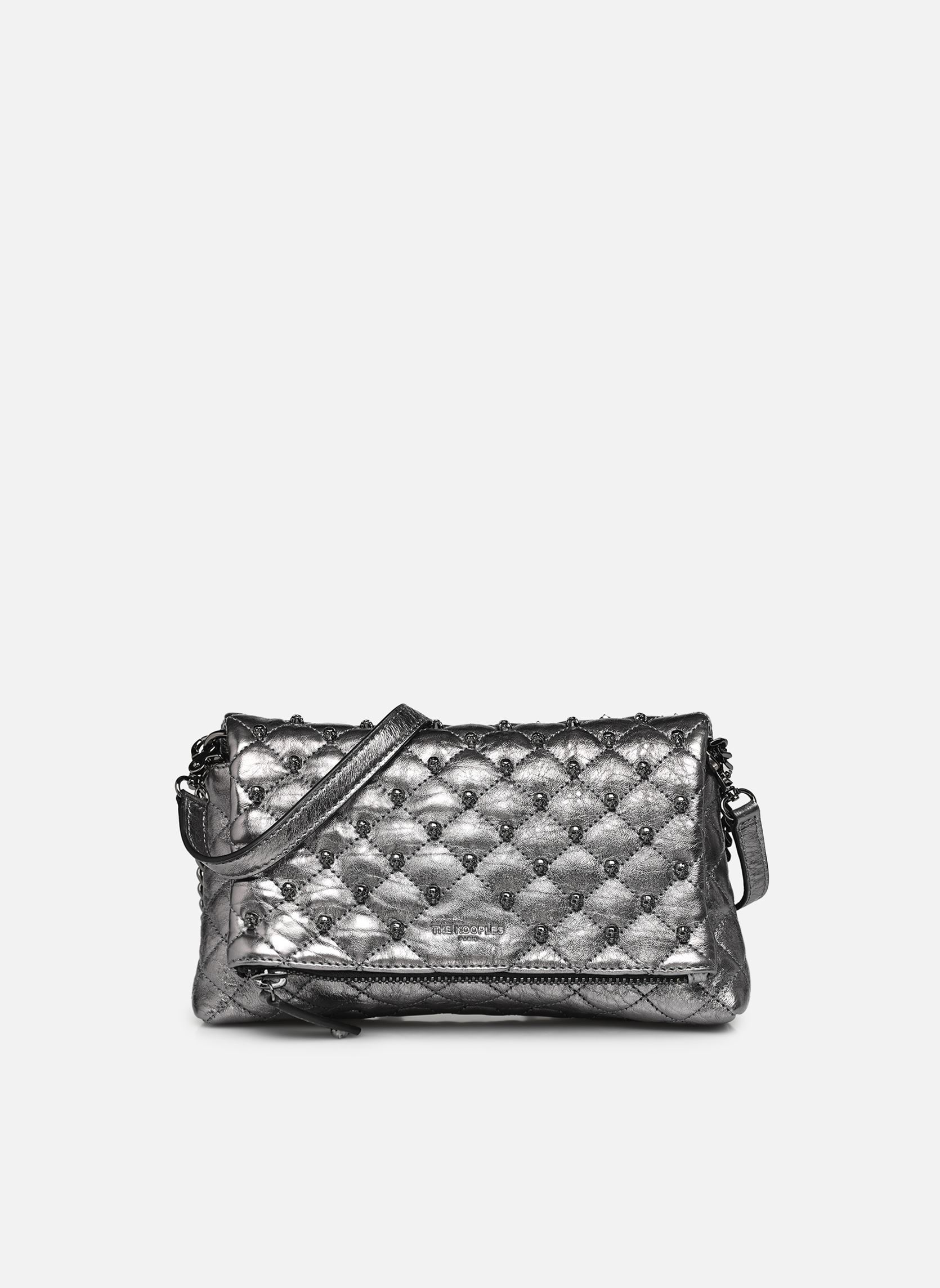 Sacs bandoulière AFSHERIPS01 femme argent The Kooples Sacs bandoulière AFSHERIPS01 femme argent GRIS