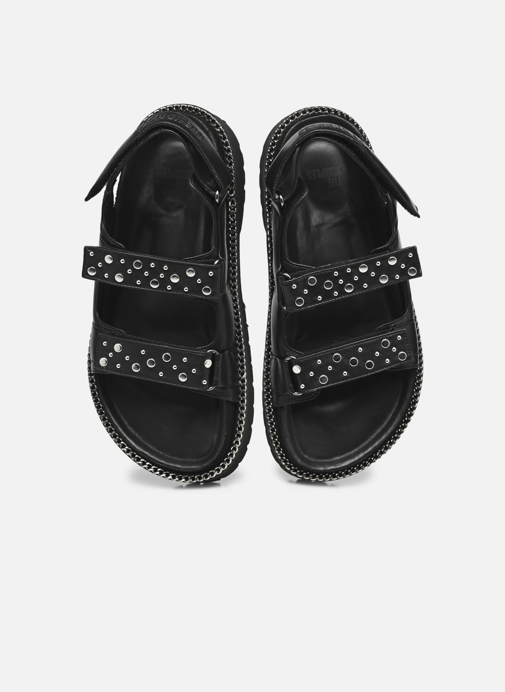 Flache Sandalen AFCH27059K damen schwarz The Kooples Flache Sandalen AFCH27059K damen schwarz Black