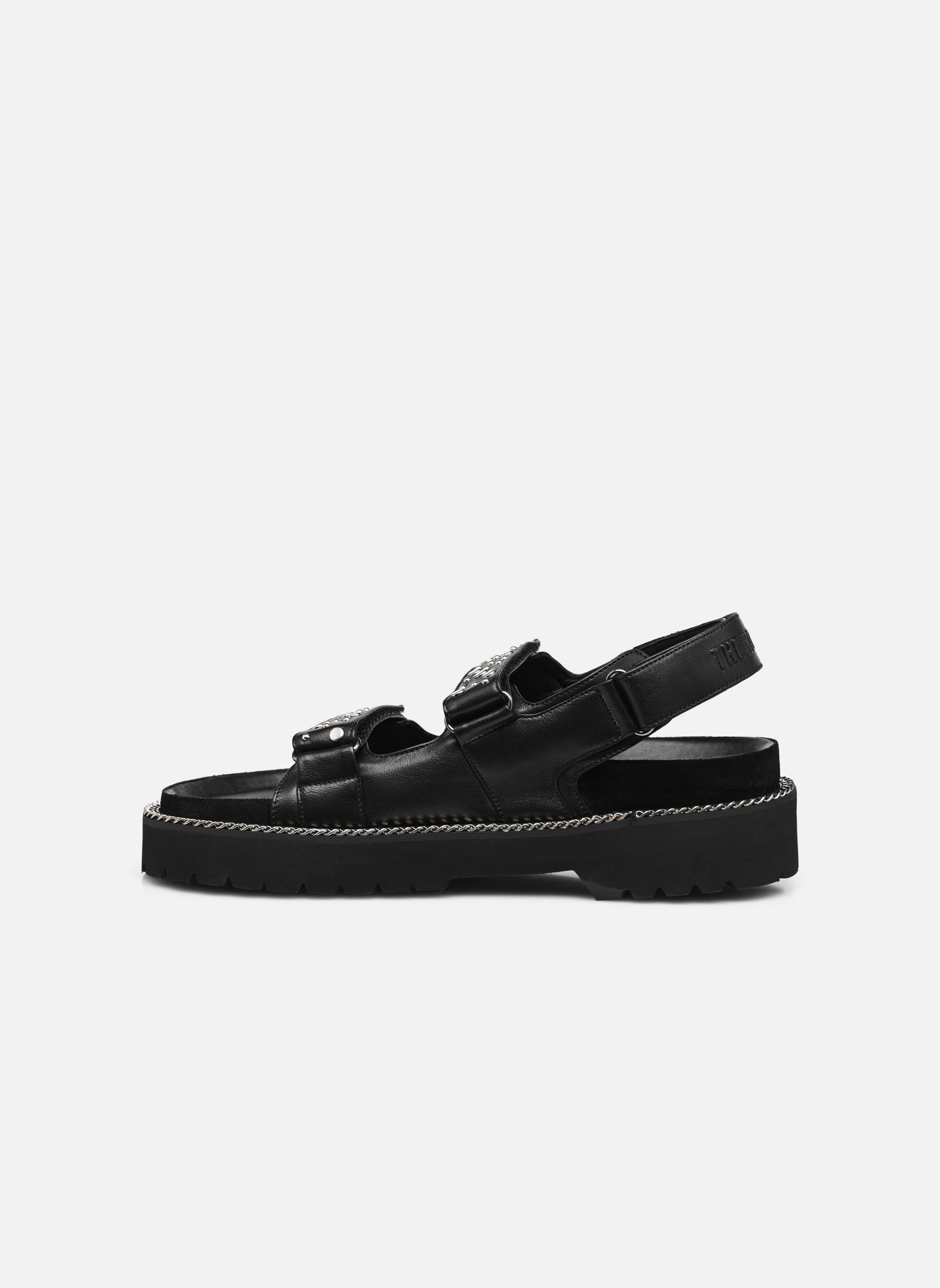 Flache Sandalen AFCH27059K damen schwarz The Kooples Flache Sandalen AFCH27059K damen schwarz Black