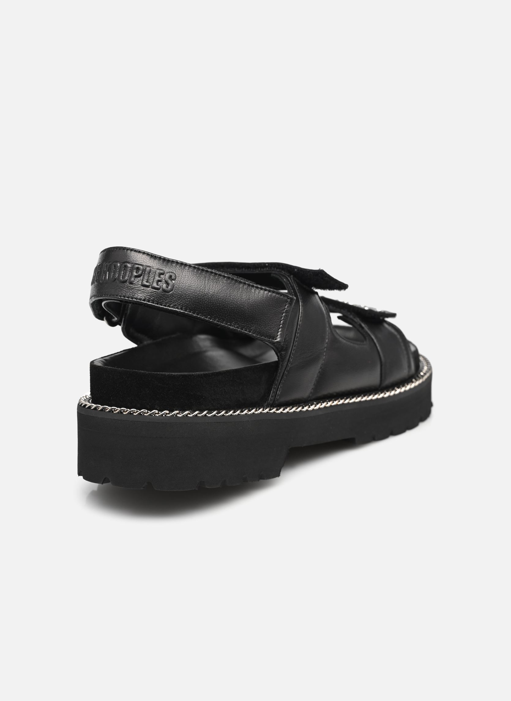 Flache Sandalen AFCH27059K damen schwarz The Kooples Flache Sandalen AFCH27059K damen schwarz Black