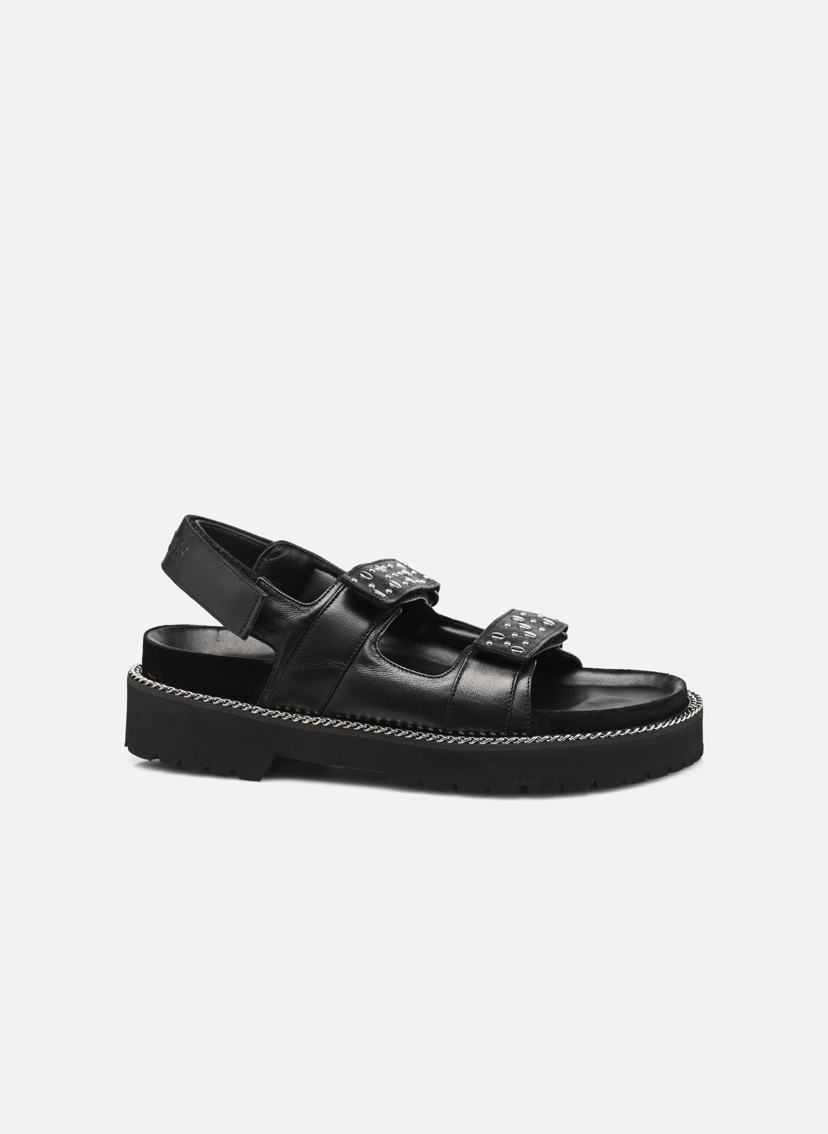 Flache Sandalen AFCH27059K damen schwarz The Kooples Flache Sandalen AFCH27059K damen schwarz Black
