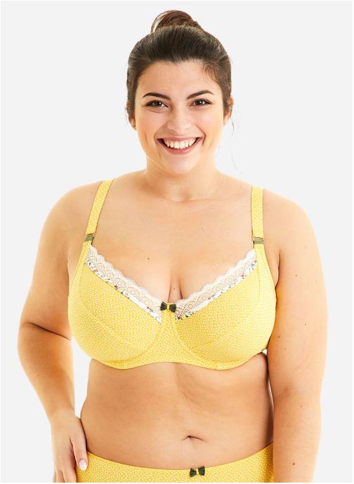 Pomm'Poire Brassières Soutien-gorge grand maintien jaune Eole femme jaune
