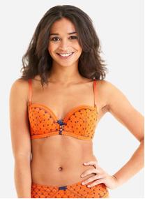 Brassières Soutien-gorge ampliforme coque moulée orange Pamplemousse femme orange