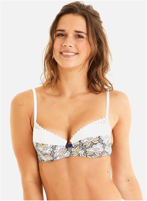 Pomm'Poire Brassières Soutien-gorge ampliforme coque moulée ivoire Tequila femme blanc
