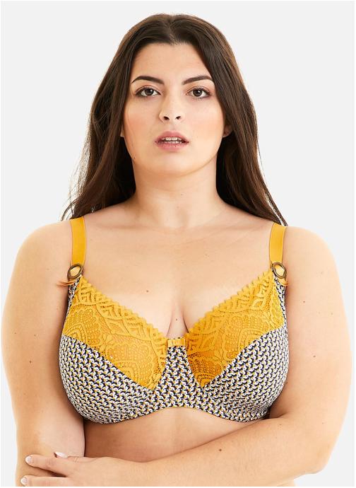 Pomm'Poire Brassières Soutien-gorge grand maintien jaune Tartelette femme jaune