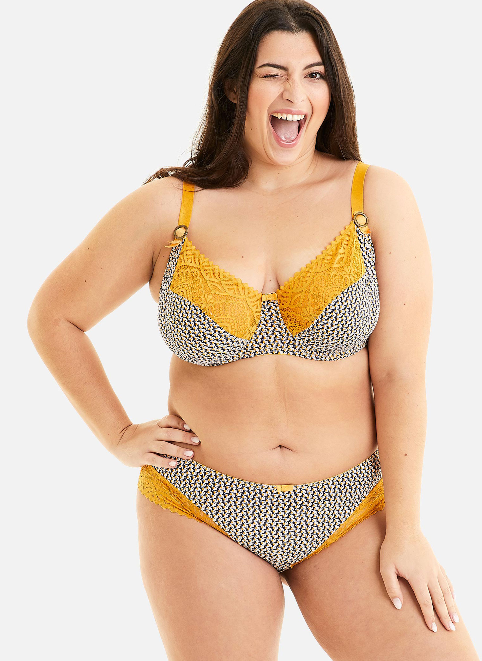 Brassières Soutien-gorge grand maintien jaune Tartelette femme jaune Pomm'Poire Brassières Soutien-gorge grand maintien jaune Tartelette femme jaune Jaune