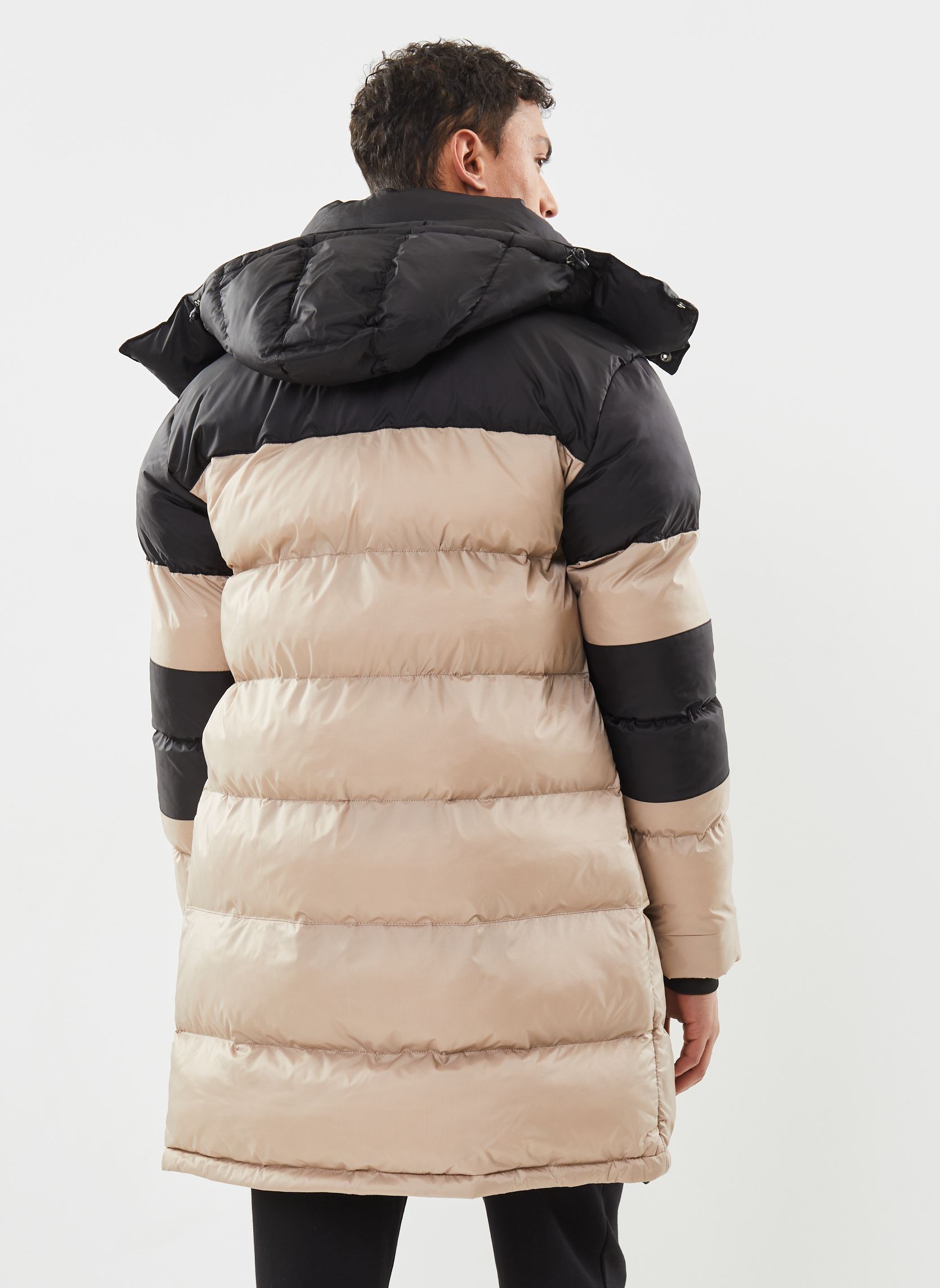 Daunenjacken Parka Doudoune à Capuche herren beige Schott Daunenjacken Parka Doudoune à Capuche herren beige BLACK/BEIGE