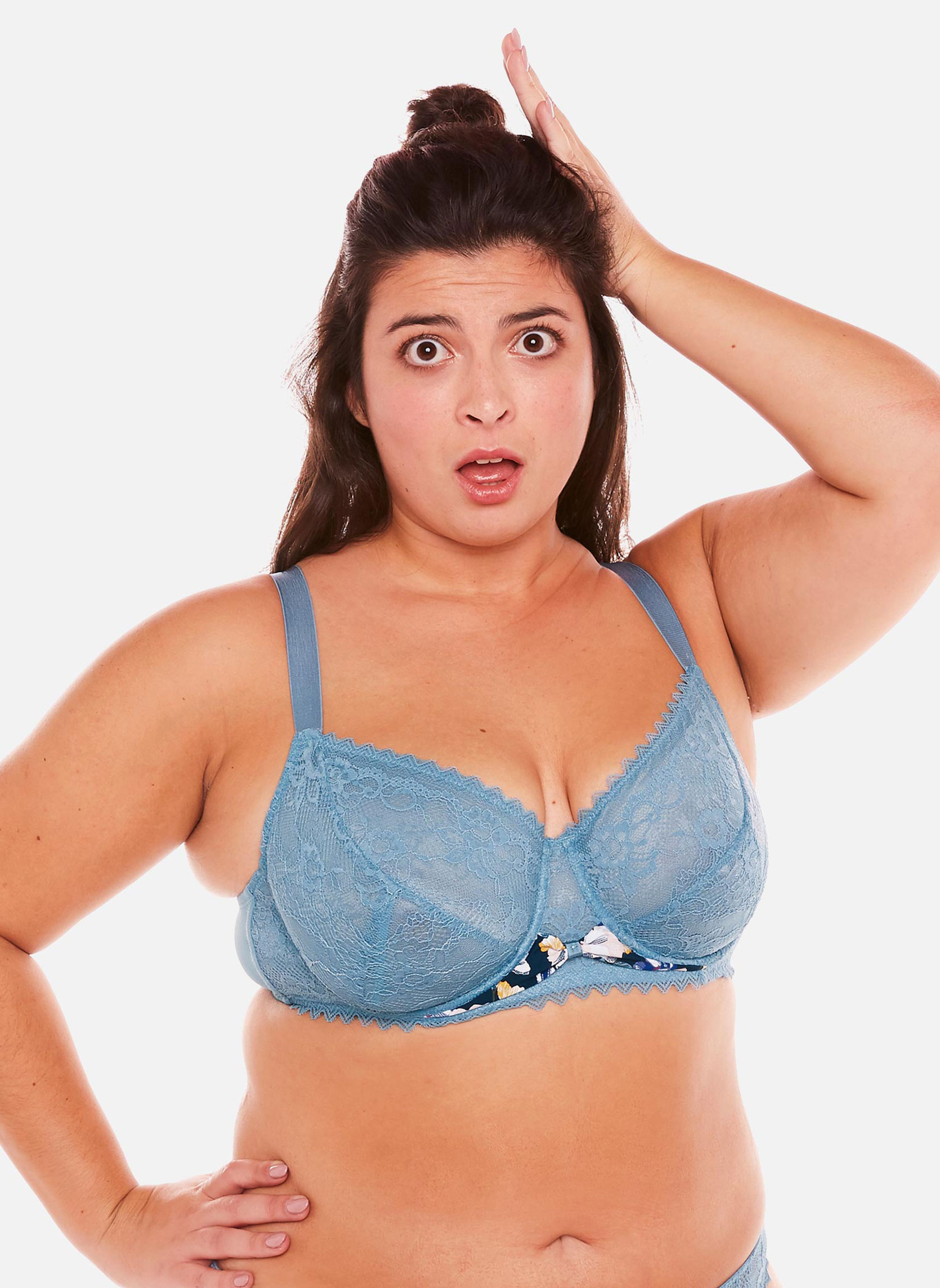 Brassières Soutien-gorge grand maintien bleu Oh La La femme bleu Pomm'Poire Brassières Soutien-gorge grand maintien bleu Oh La La femme bleu Bleu