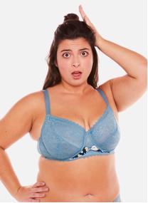 Brassières Soutien-gorge grand maintien bleu Oh La La femme bleu Pomm'Poire Brassières Soutien-gorge grand maintien bleu Oh La La femme bleu Bleu
