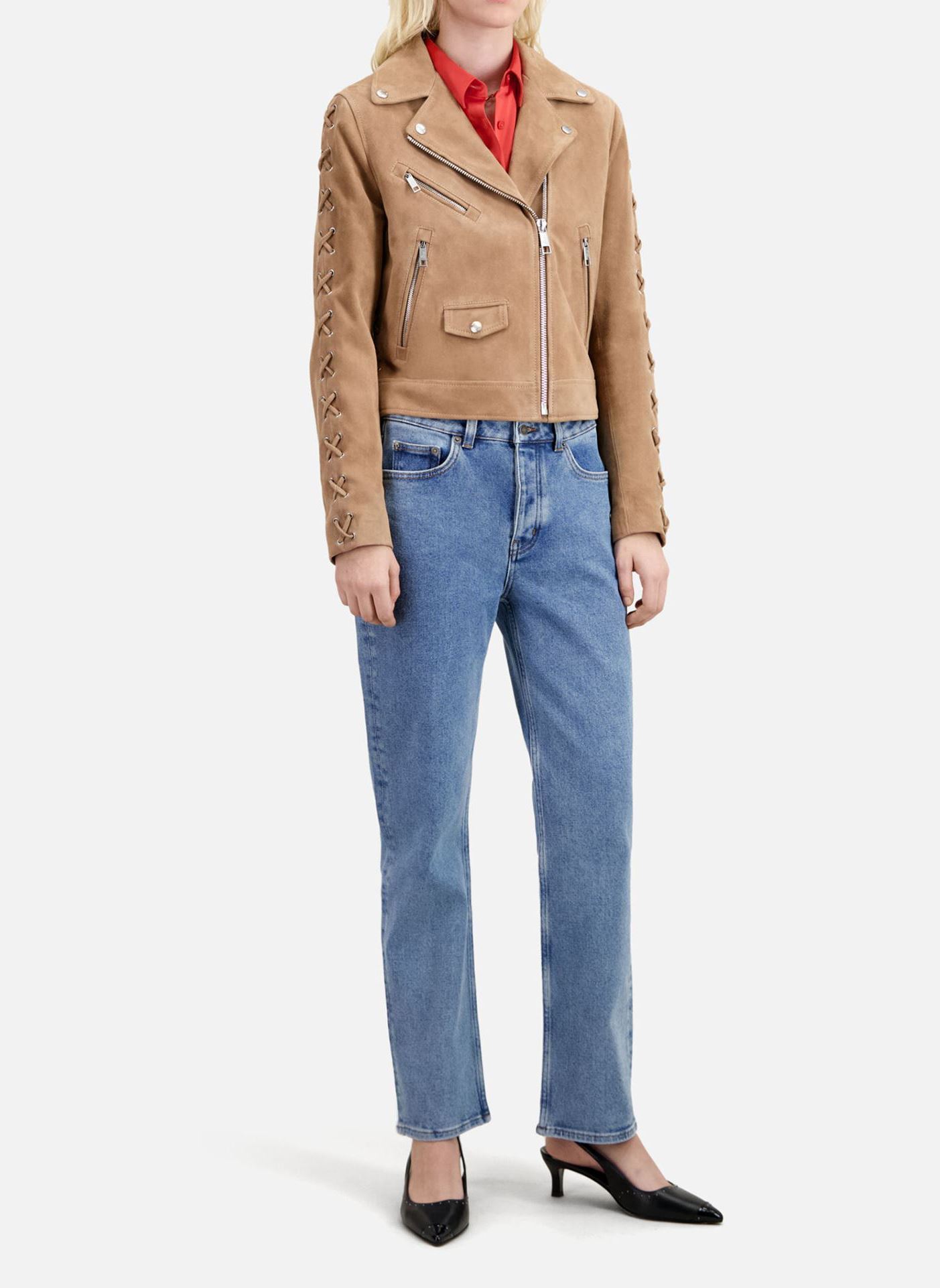 Blousons FCUI28003K femme beige The Kooples Blousons FCUI28003K femme beige Beige