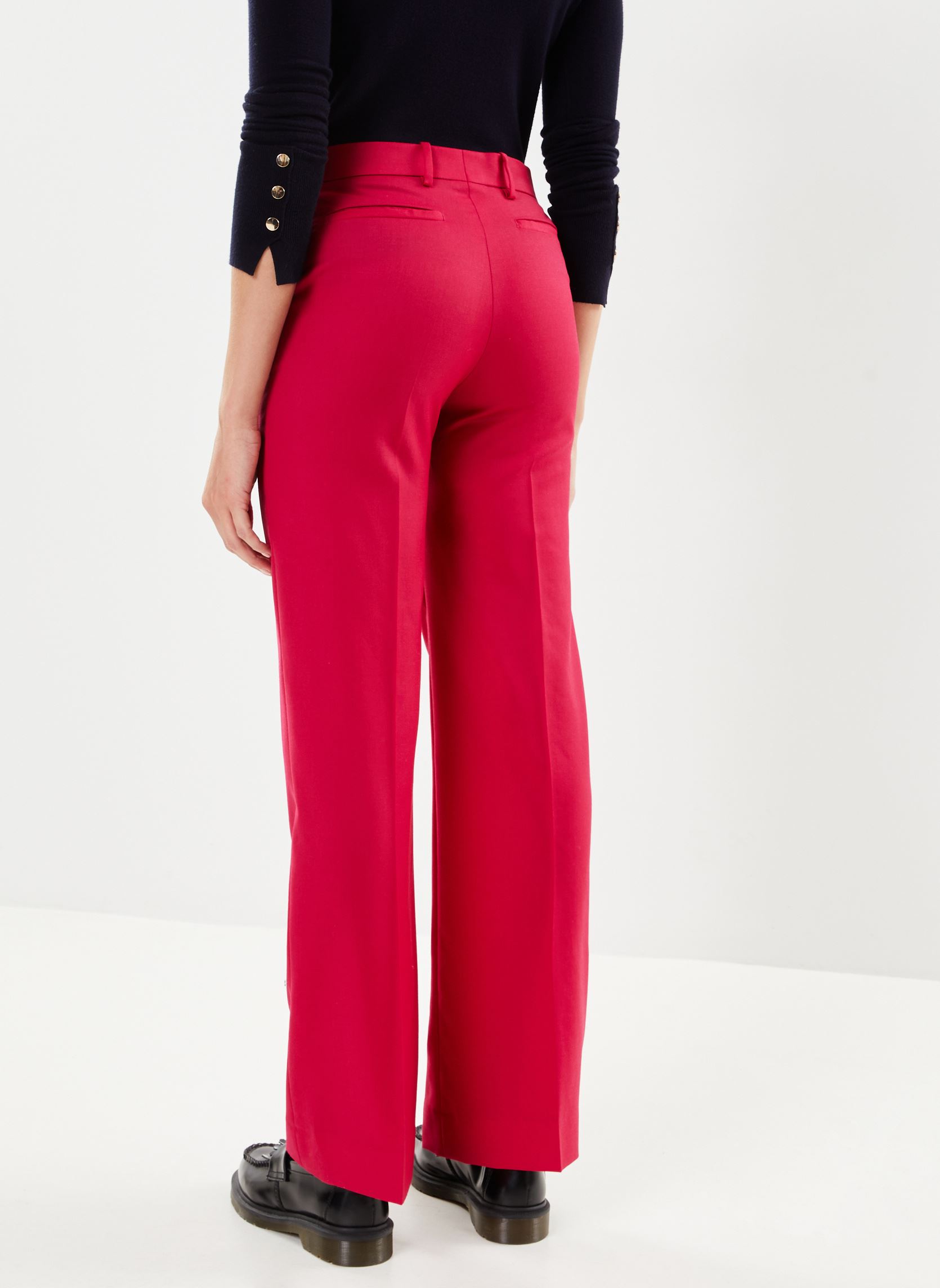 Rechte broeken FPAN28014K dames roze The Kooples Rechte broeken FPAN28014K dames roze CHERRY
