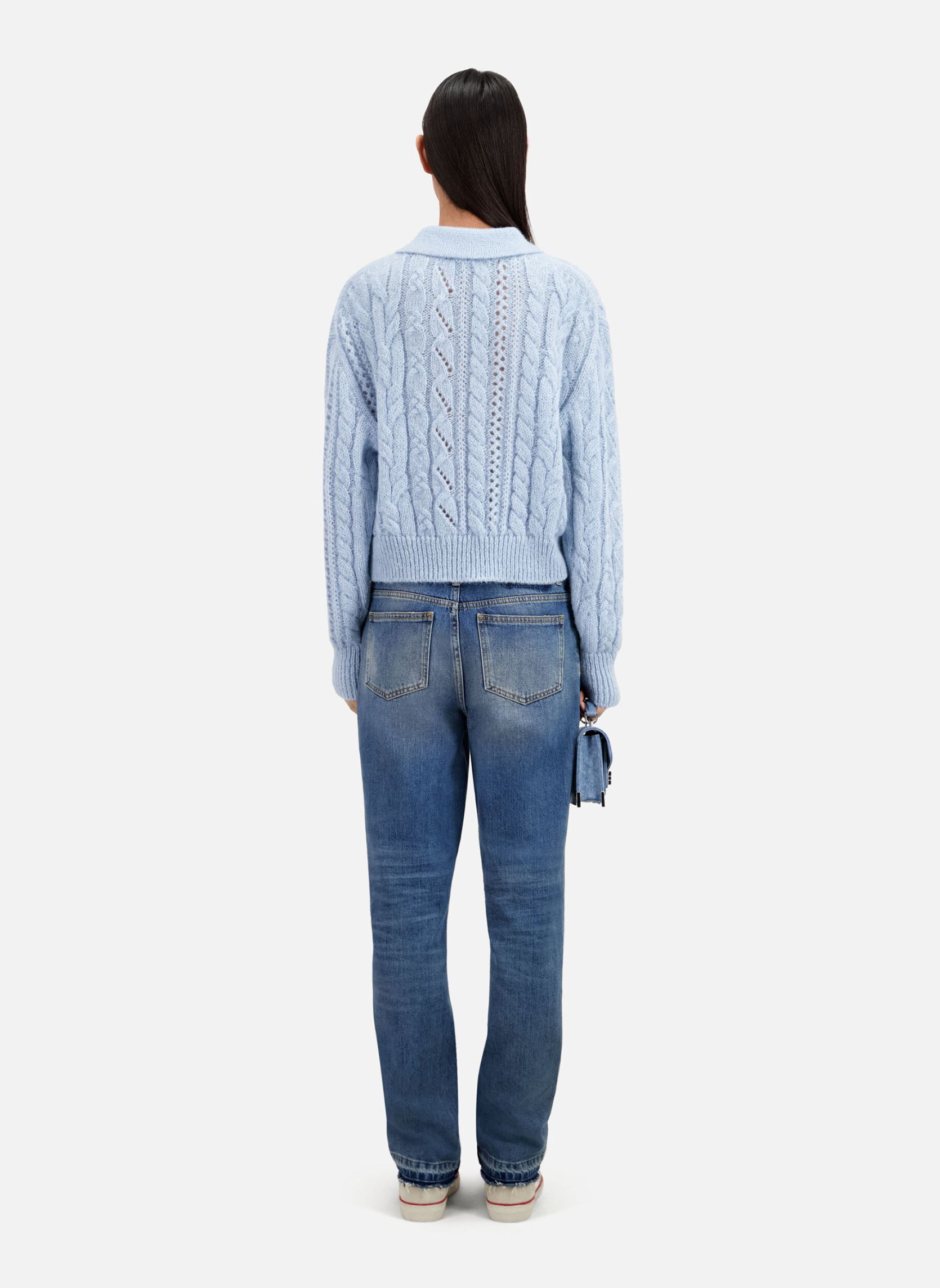 Pullover FPUL28002K damen blau The Kooples Pullover FPUL28002K damen blau Blue