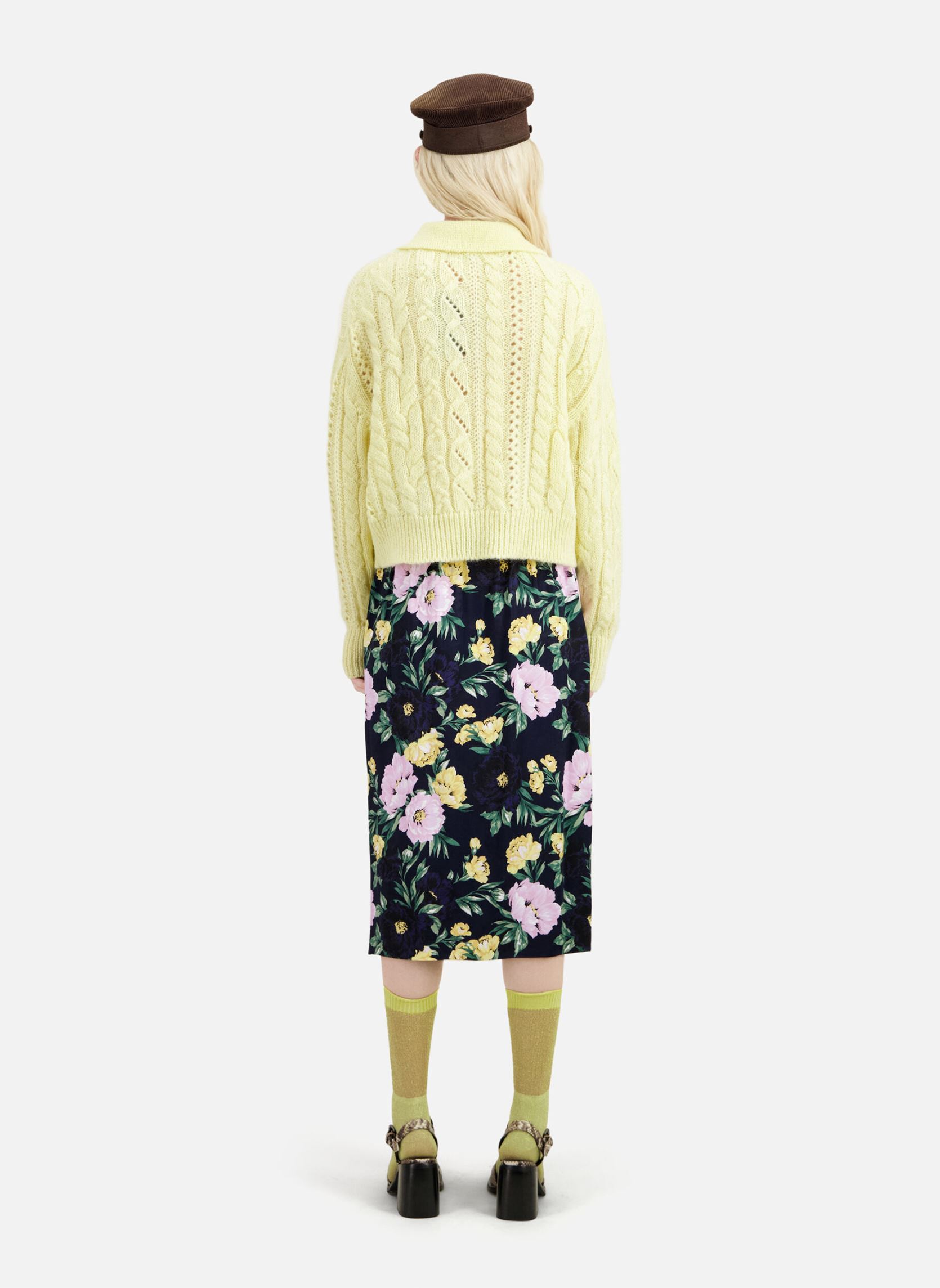 Truien FPUL28002K dames geel The Kooples Truien FPUL28002K dames geel Yellow