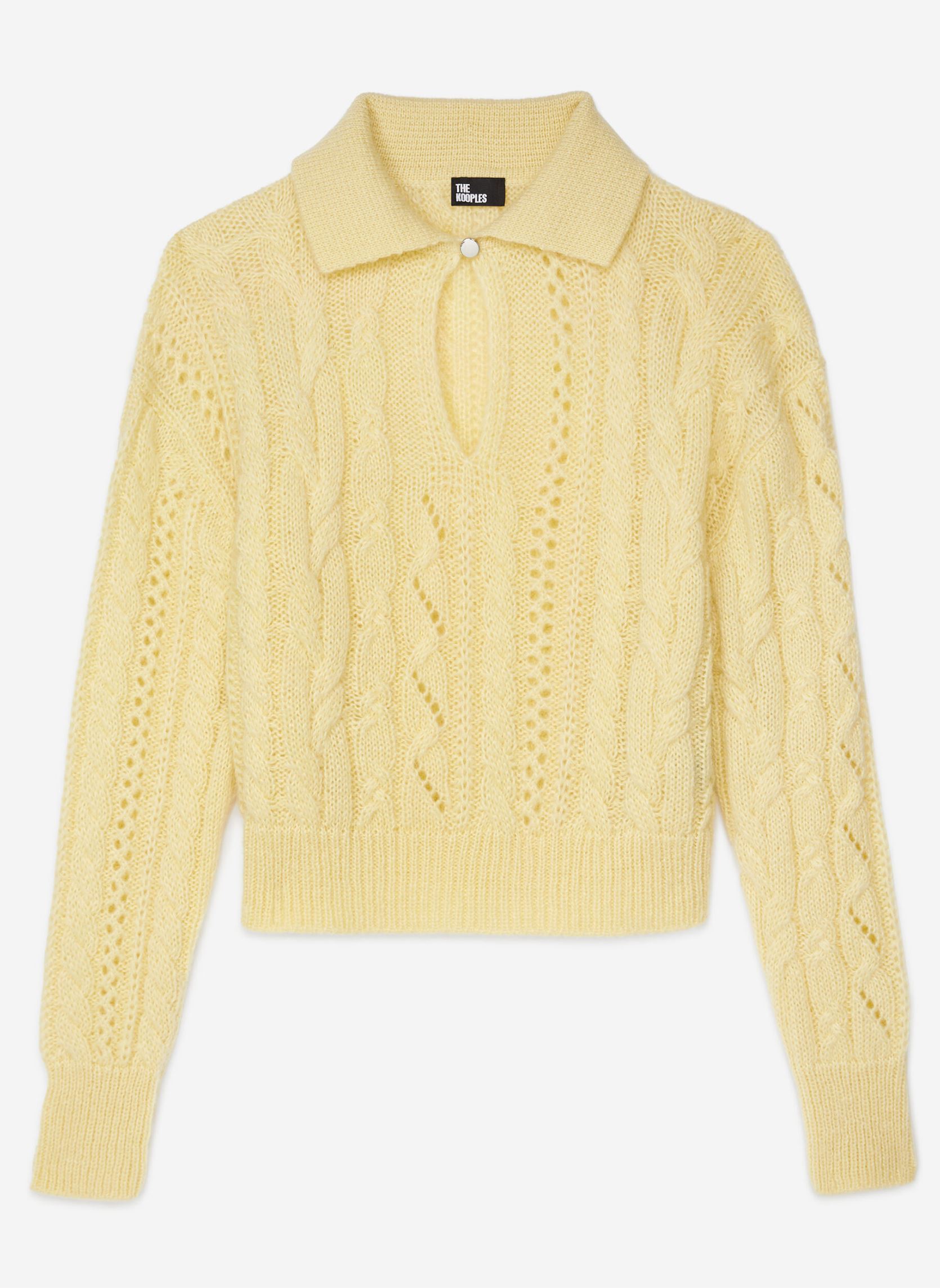 Truien FPUL28002K dames geel The Kooples Truien FPUL28002K dames geel Yellow