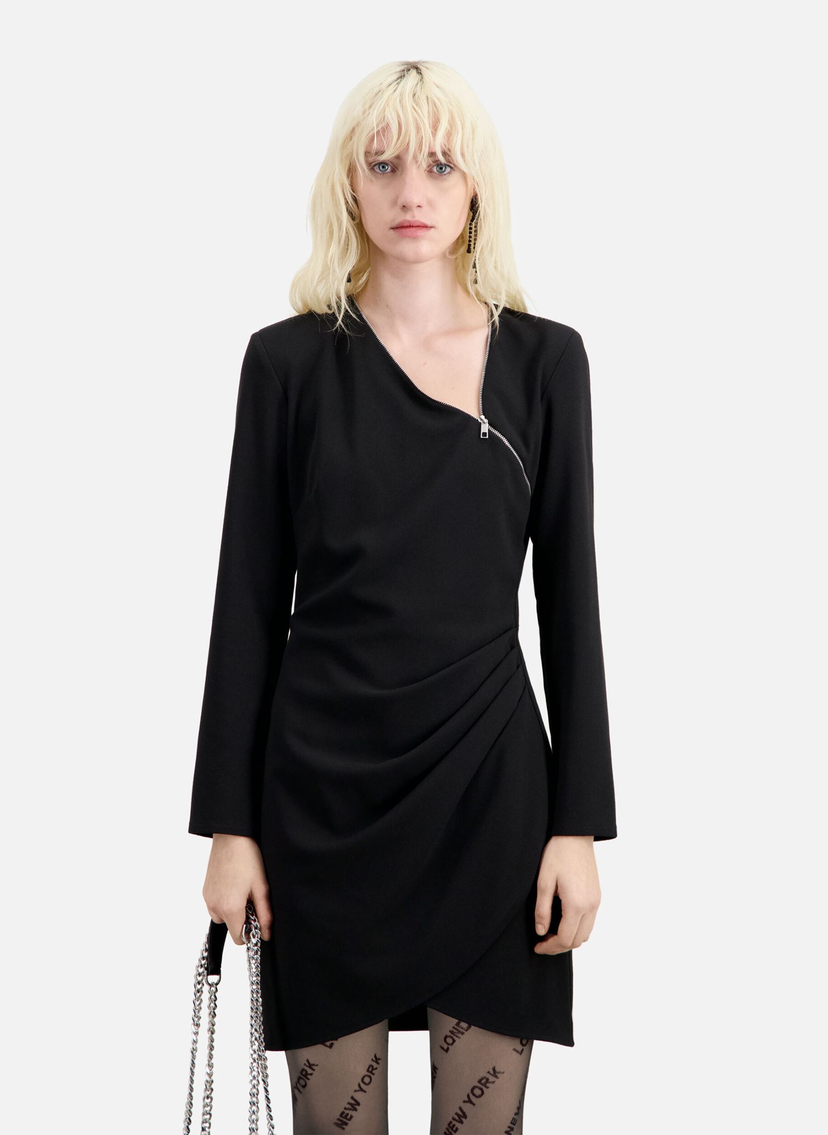Robes FROB28007K femme noir The Kooples Robes FROB28007K femme noir Black