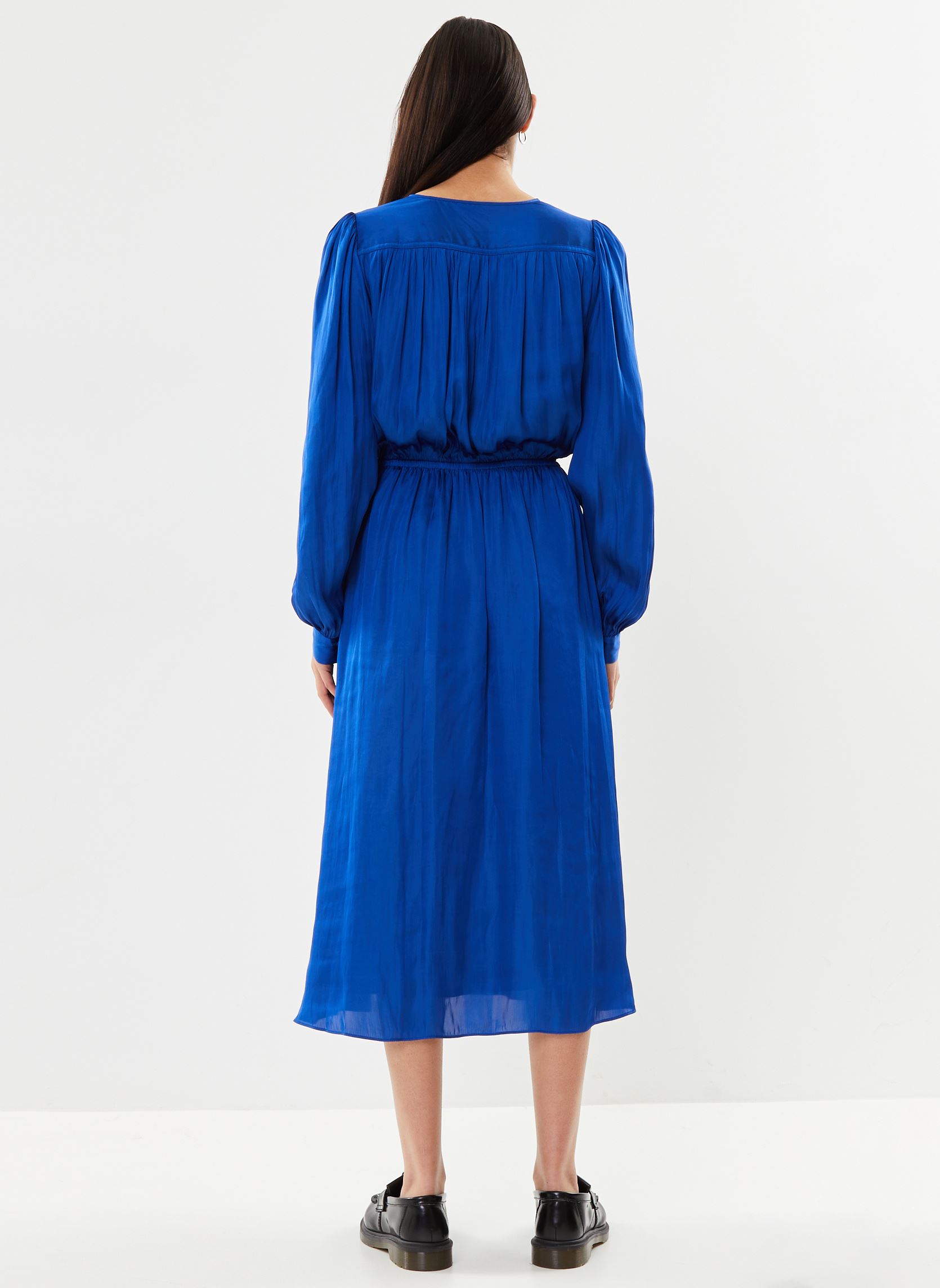 Lange Kleider FROB28062K damen blau The Kooples Lange Kleider FROB28062K damen blau Royal blue