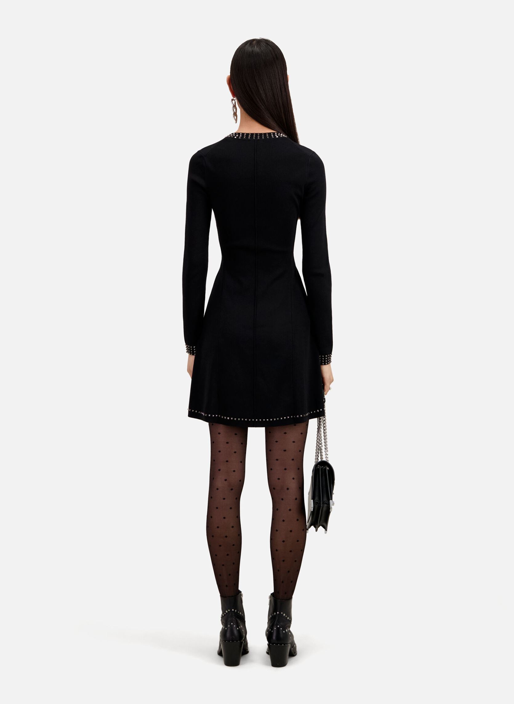 Kleider FROB28139K damen schwarz The Kooples Kleider FROB28139K damen schwarz Black