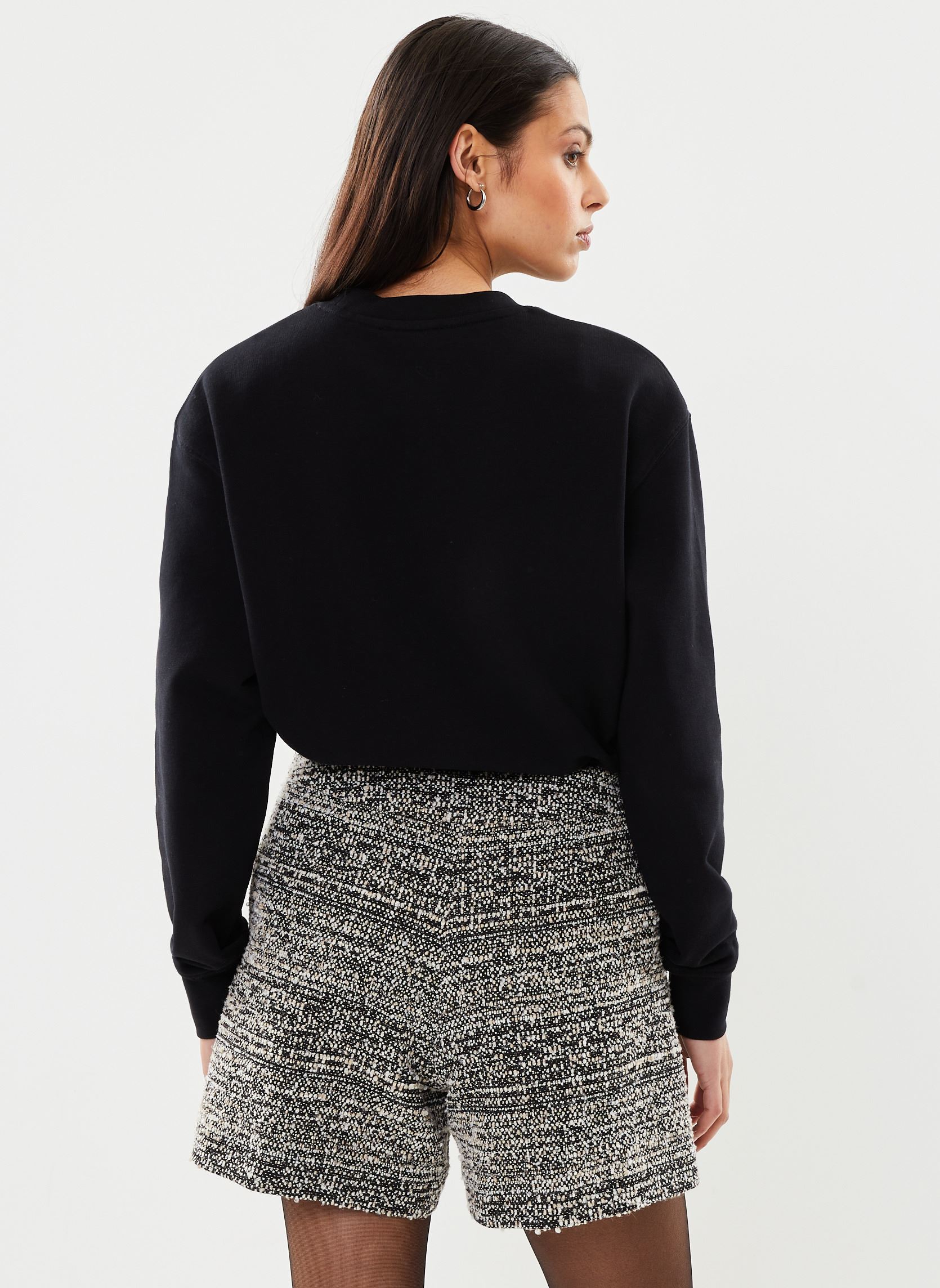 Shorts FSHO28002K femme noir The Kooples Shorts FSHO28002K femme noir Black White