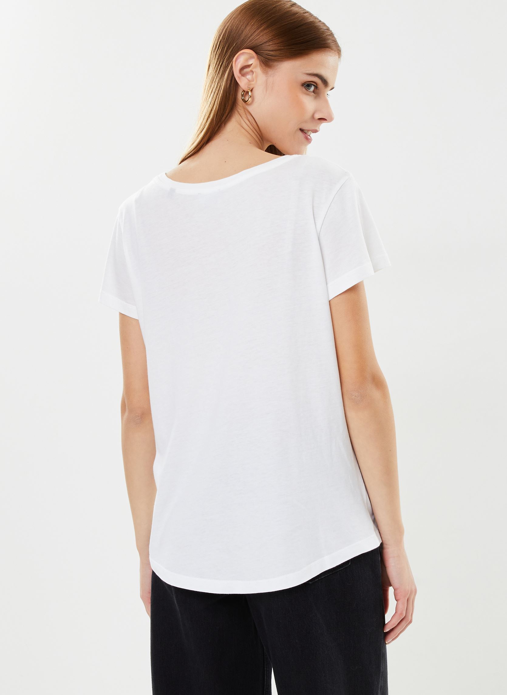 Kurzarm-T-Shirts FTSC28000K damen weiß The Kooples Kurzarm-T-Shirts FTSC28000K damen weiß White