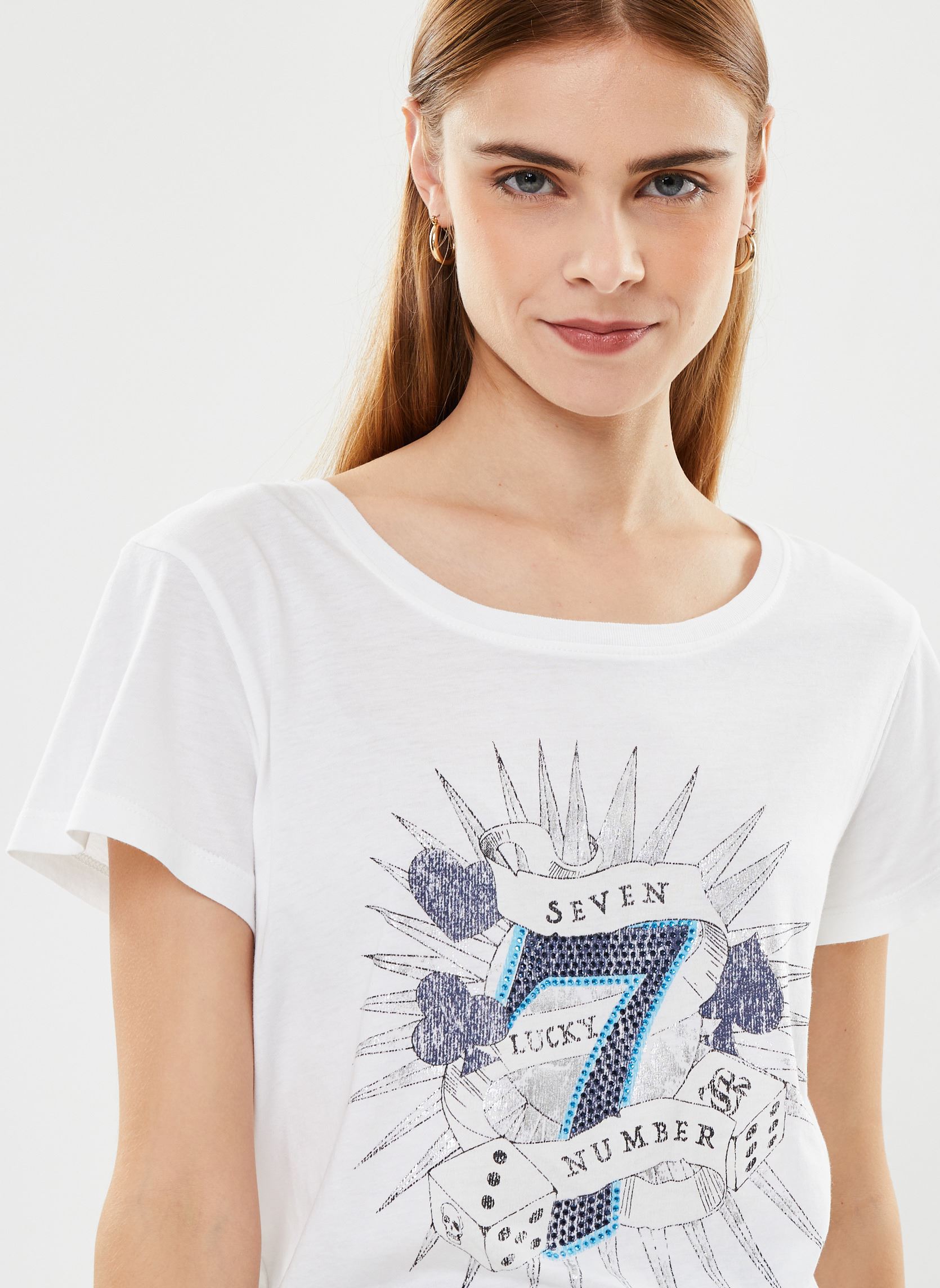 Pieces Pckhloe SS Tee BC T-Shirt, Noir/détail