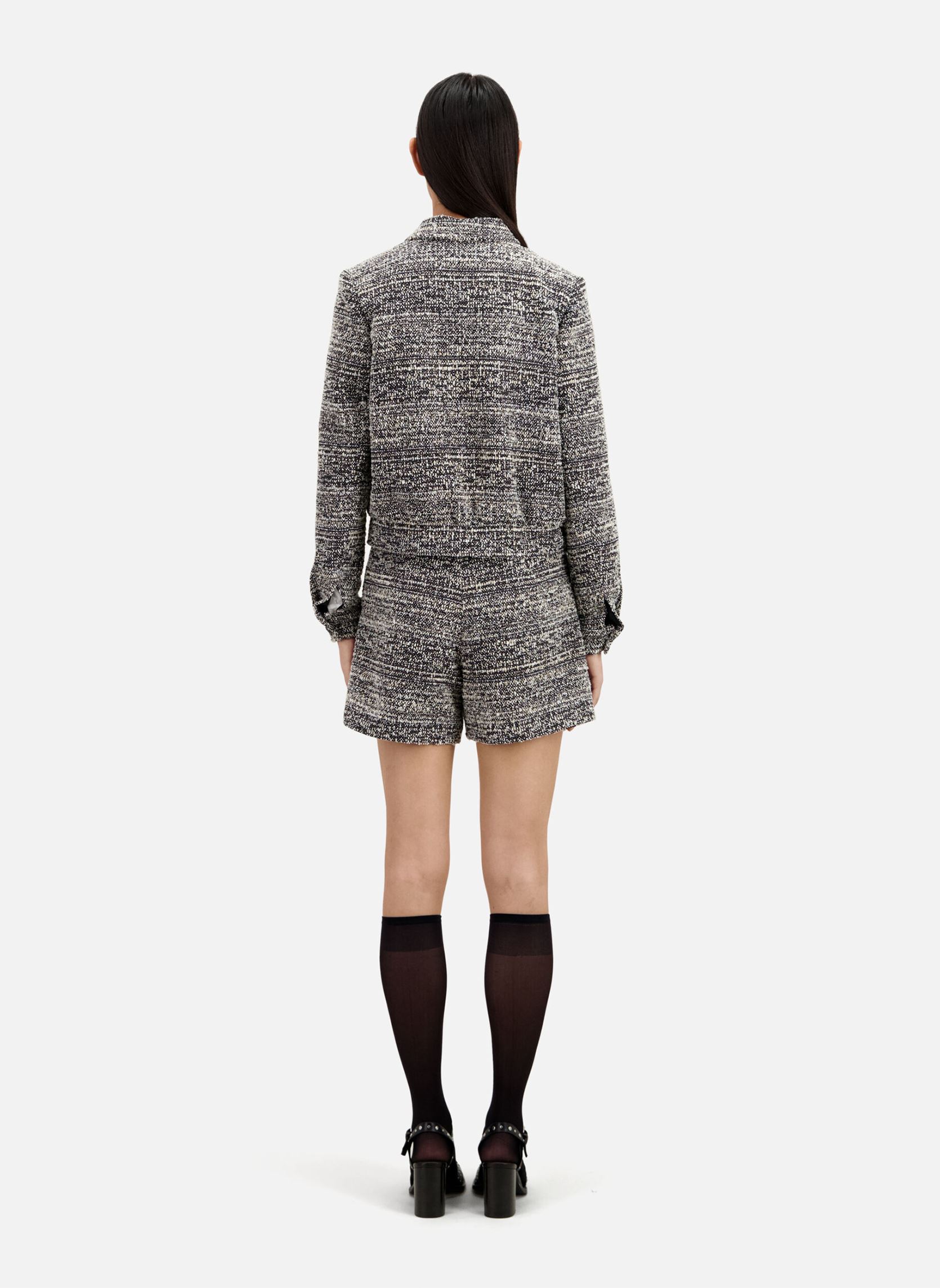 Chaquetas FVES28002K mujer negro The Kooples Chaquetas FVES28002K mujer negro Black White