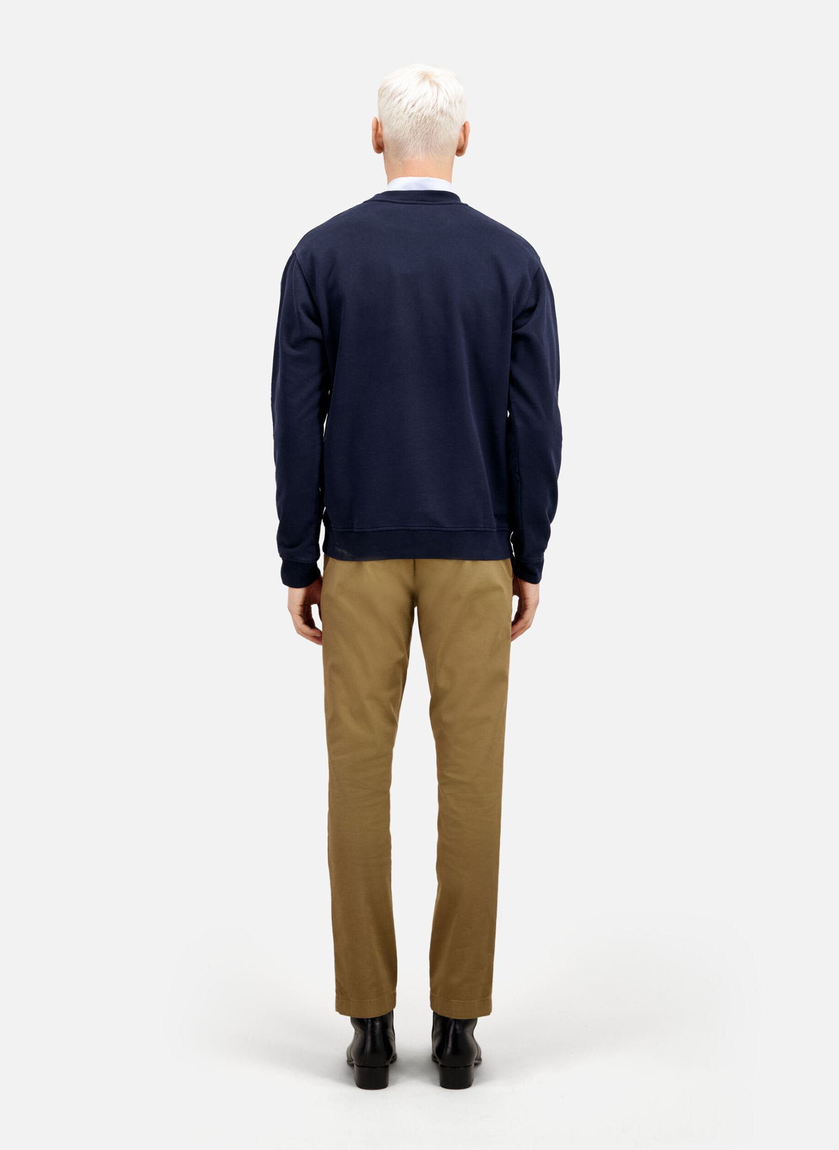 Sweats HSWE28005K homme bleu The Kooples Sweats HSWE28005K homme bleu Washed Navy