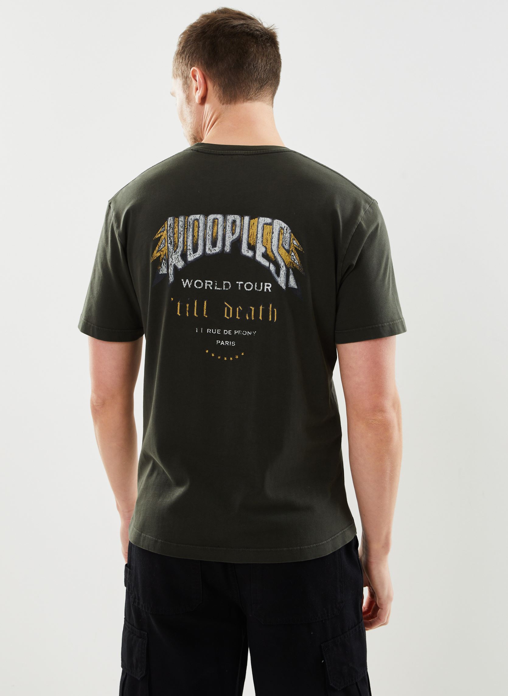 Tee-shirts manches courtes HTSC28004K homme vert The Kooples Tee-shirts manches courtes HTSC28004K homme vert Dark Green