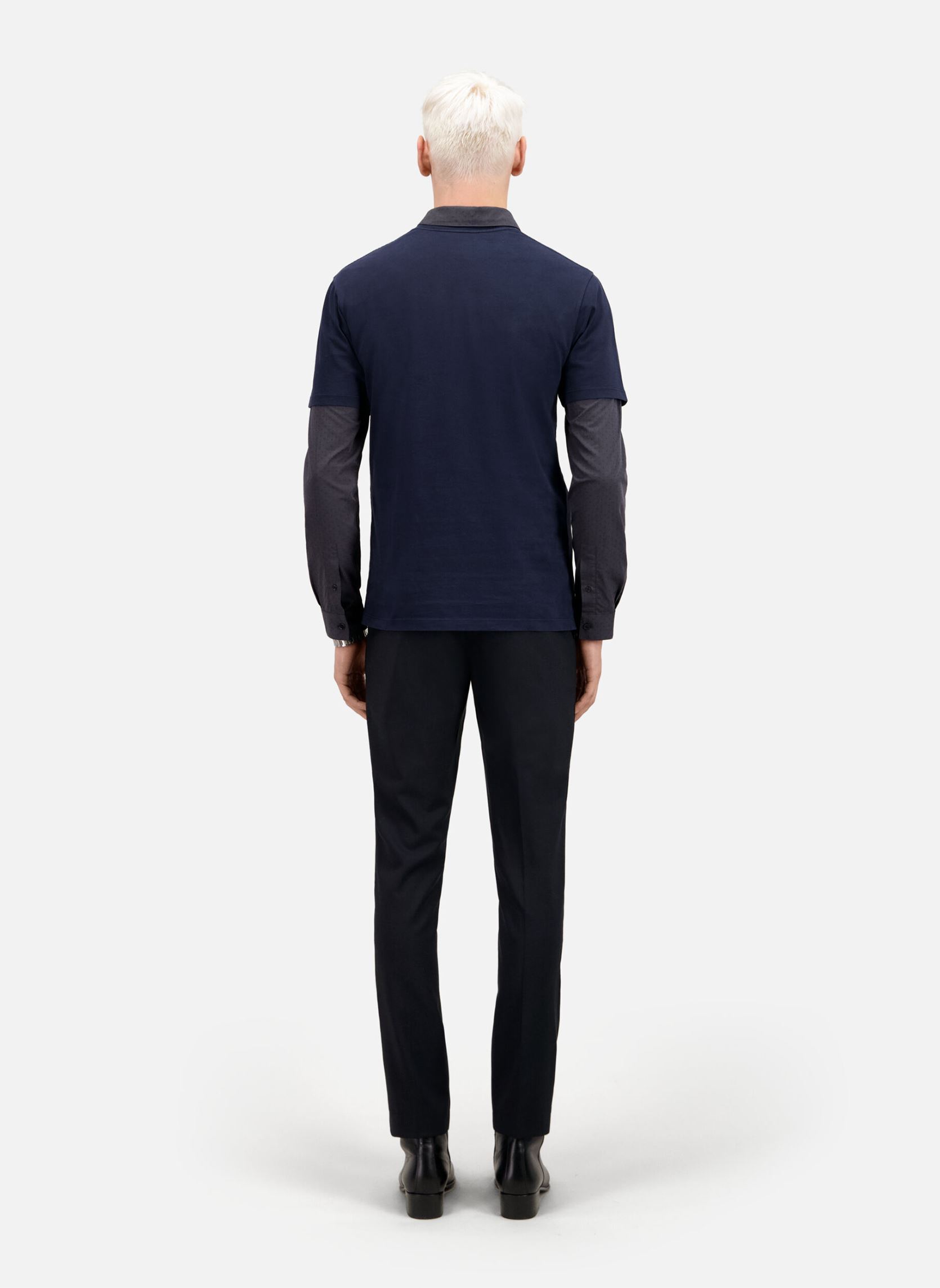 Tee-shirts HTSC28005K homme bleu The Kooples Tee-shirts HTSC28005K homme bleu Washed Navy