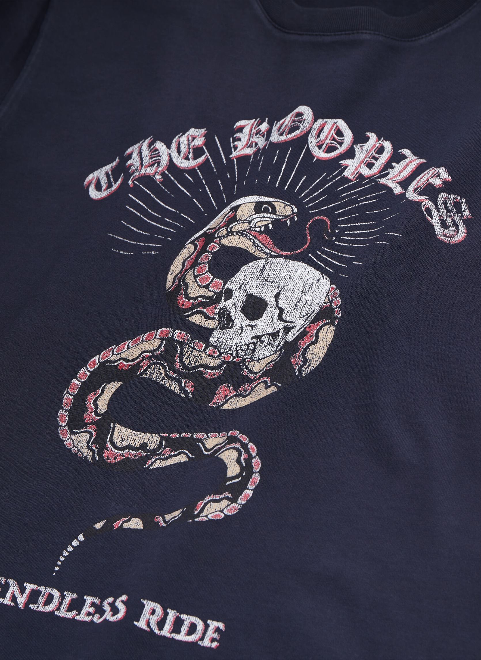 Tee-shirts HTSC28005K homme bleu The Kooples Tee-shirts HTSC28005K homme bleu Washed Navy
