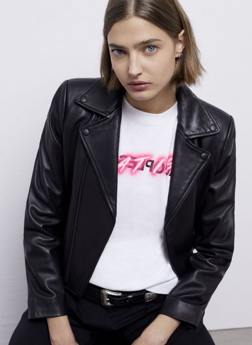 Tee-shirts manches courtes FTSC26045K femme blanc The Kooples Tee-shirts manches courtes FTSC26045K femme blanc WHI01