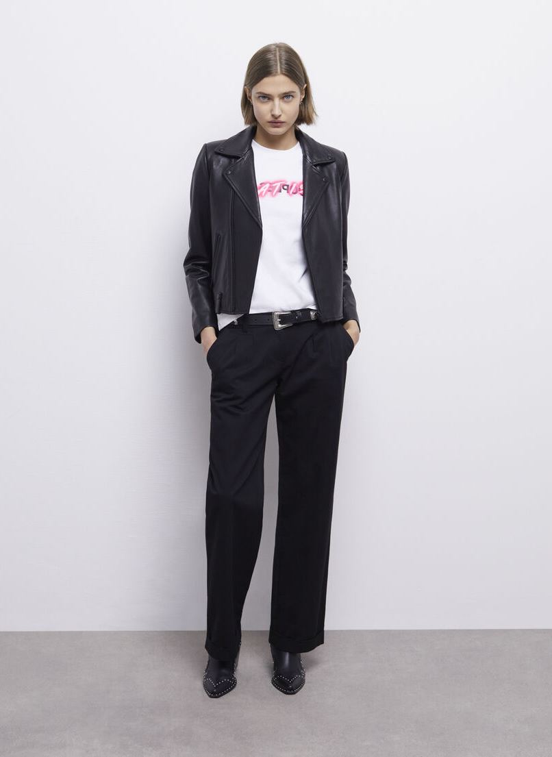 Tee-shirts manches courtes FTSC26045K femme blanc The Kooples Tee-shirts manches courtes FTSC26045K femme blanc WHI01