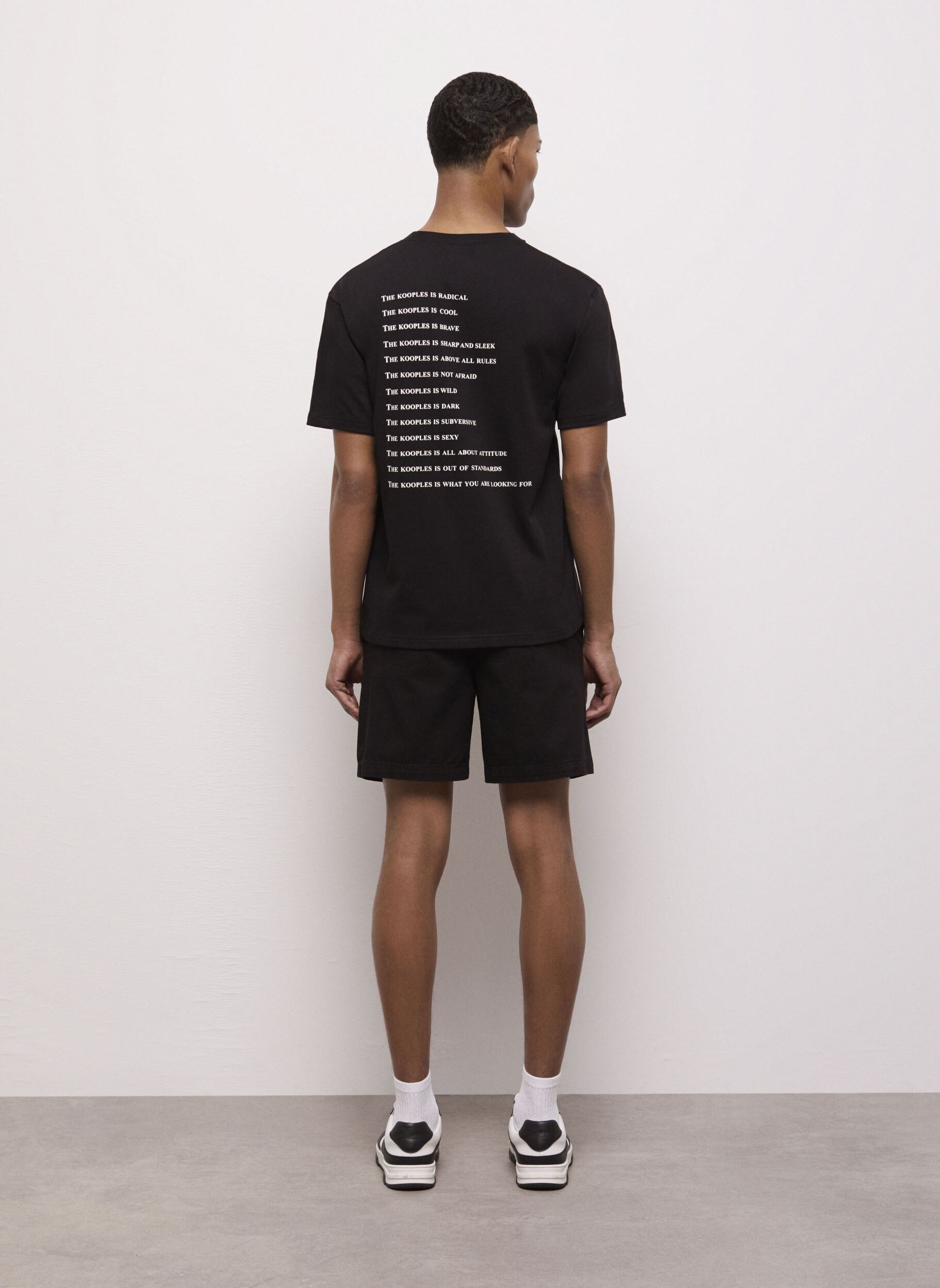 Tee-shirts manches courtes HTSC26045K homme noir The Kooples Tee-shirts manches courtes HTSC26045K homme noir Black