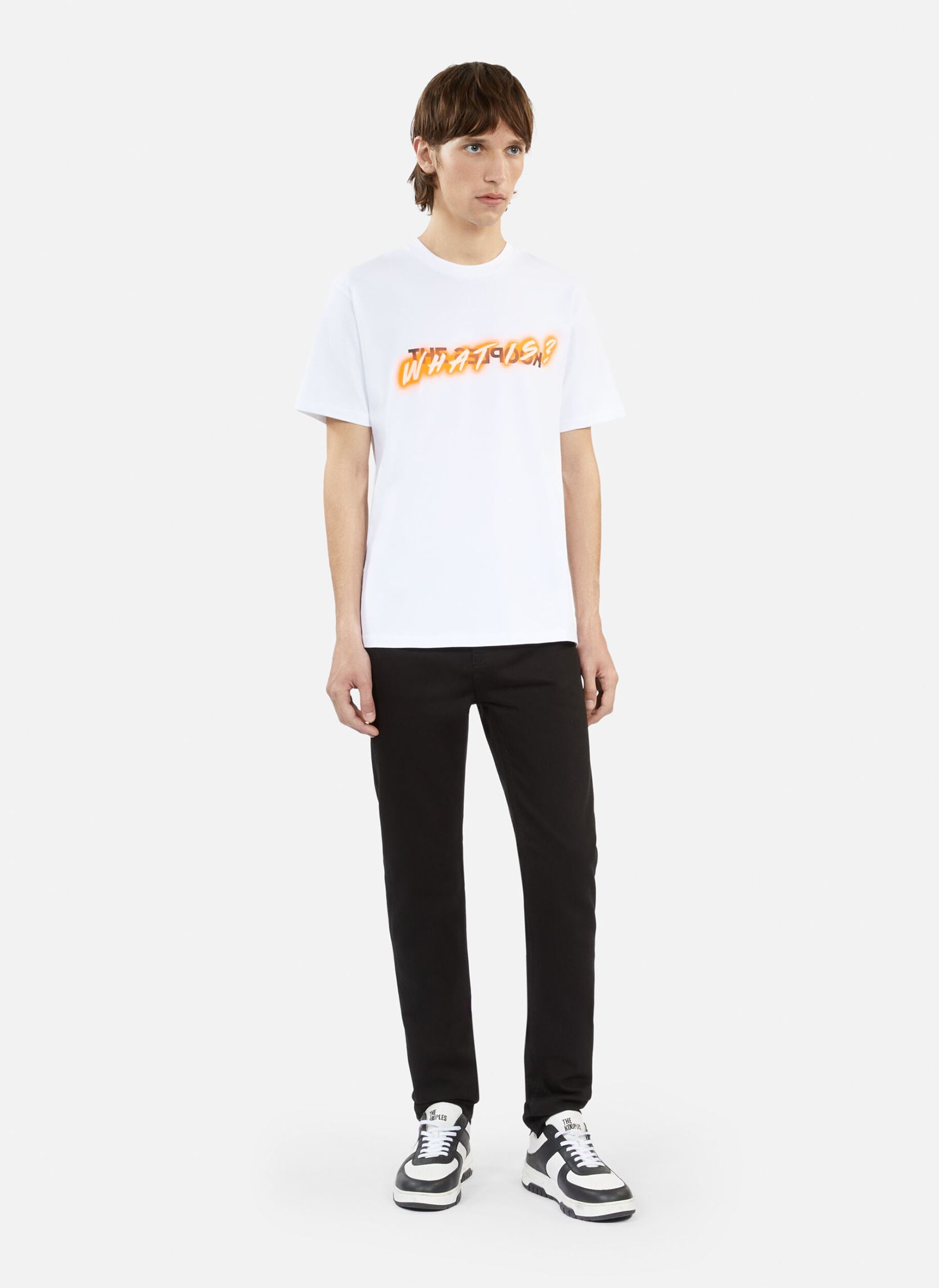 T-shirt a maniche corte HTSC26045K uomo bianco The Kooples T-shirt a maniche corte HTSC26045K uomo bianco WHI01