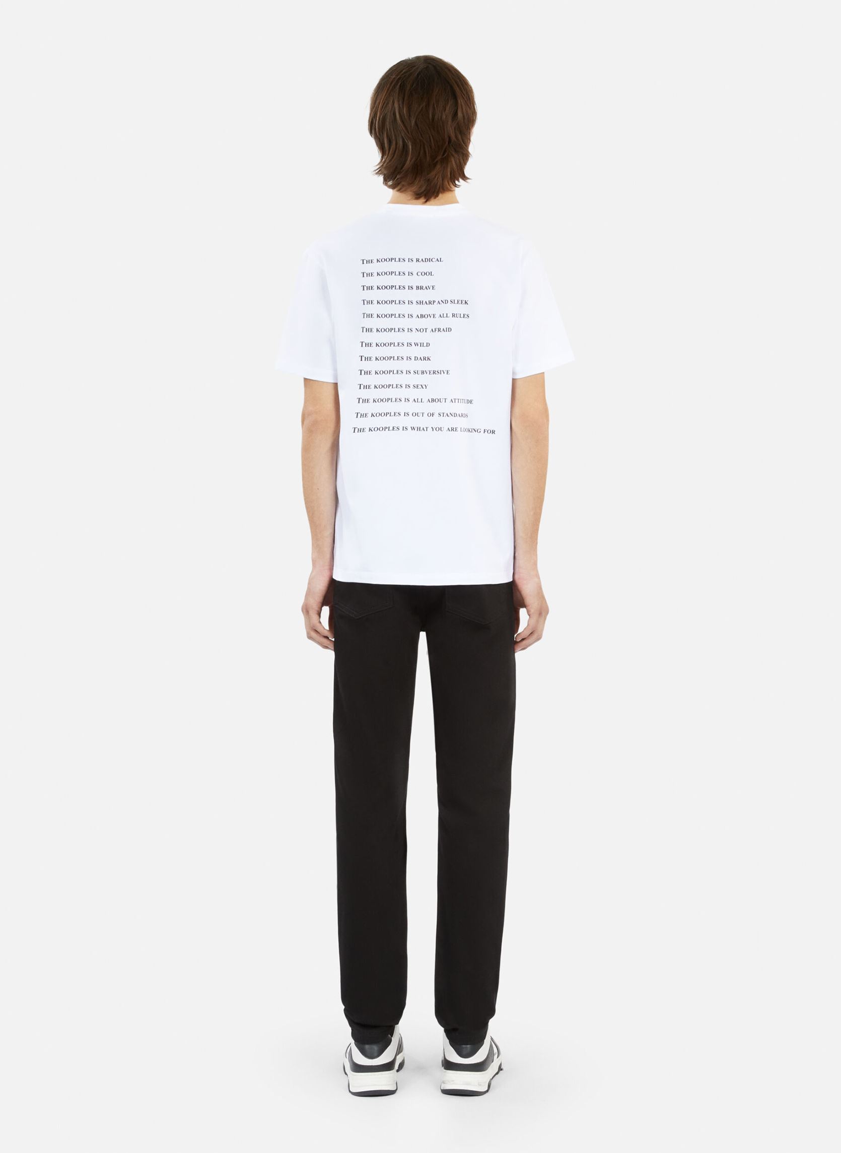 T-shirt a maniche corte HTSC26045K uomo bianco The Kooples T-shirt a maniche corte HTSC26045K uomo bianco WHI01