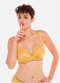 Brassières Soutien-gorge grand maintien jaune Zazie femme jaune Pomm'Poire Brassières Soutien-gorge grand maintien jaune Zazie femme jaune Jaune