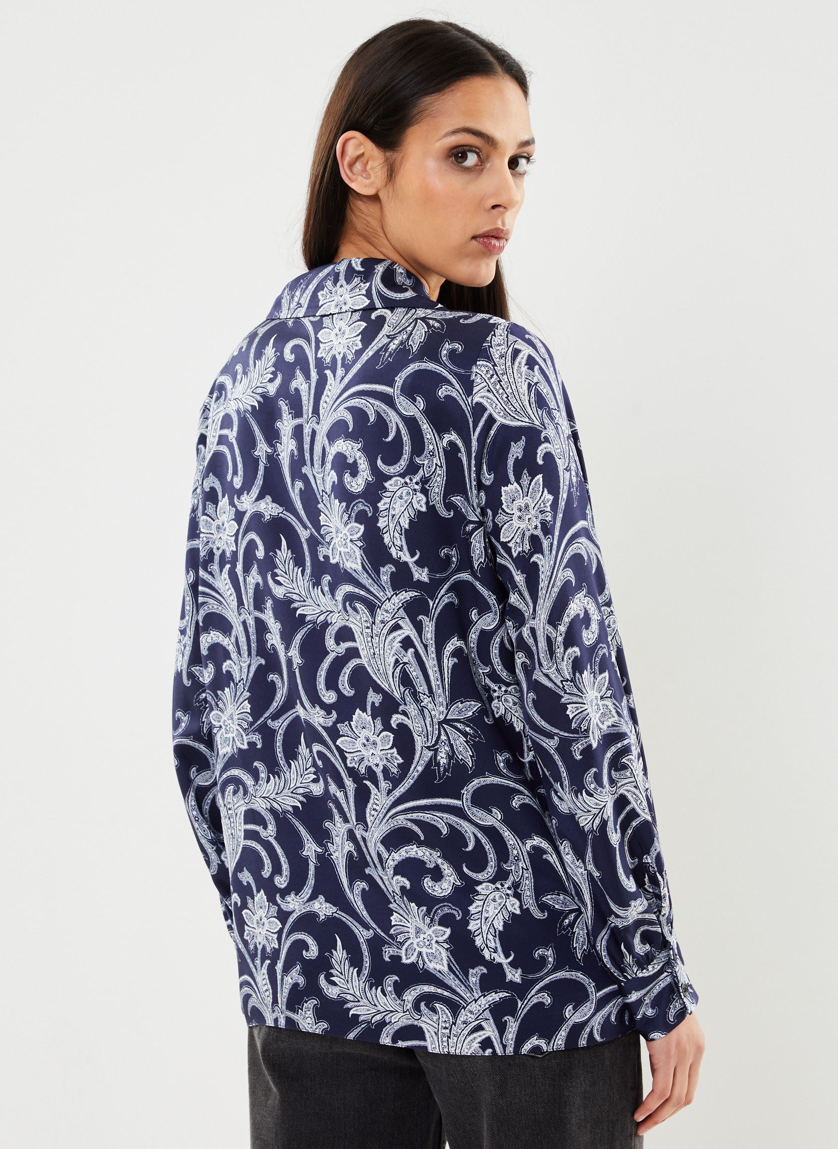 Langarm-Hemden FCCL28032K damen blau The Kooples Langarm-Hemden FCCL28032K damen blau Navy