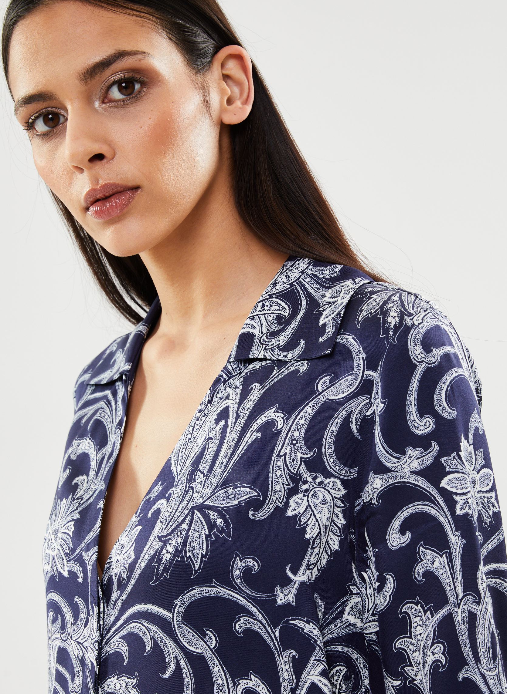 Langarm-Hemden FCCL28032K damen blau The Kooples Langarm-Hemden FCCL28032K damen blau Navy
