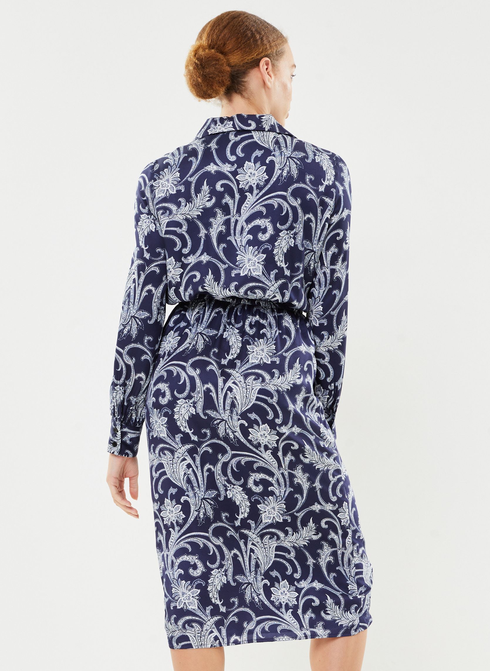 Robes FROB28057K femme bleu The Kooples Robes FROB28057K femme bleu Navy