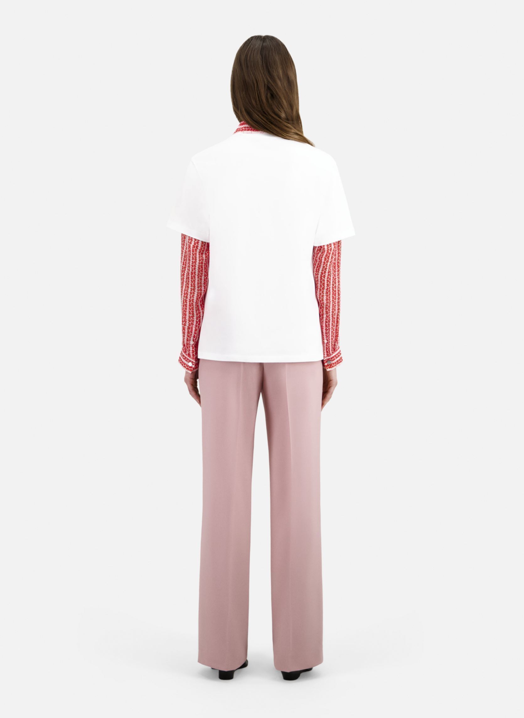 Camisetas de manga corta FTSC28019K mujer blanco The Kooples Camisetas de manga corta FTSC28019K mujer blanco White